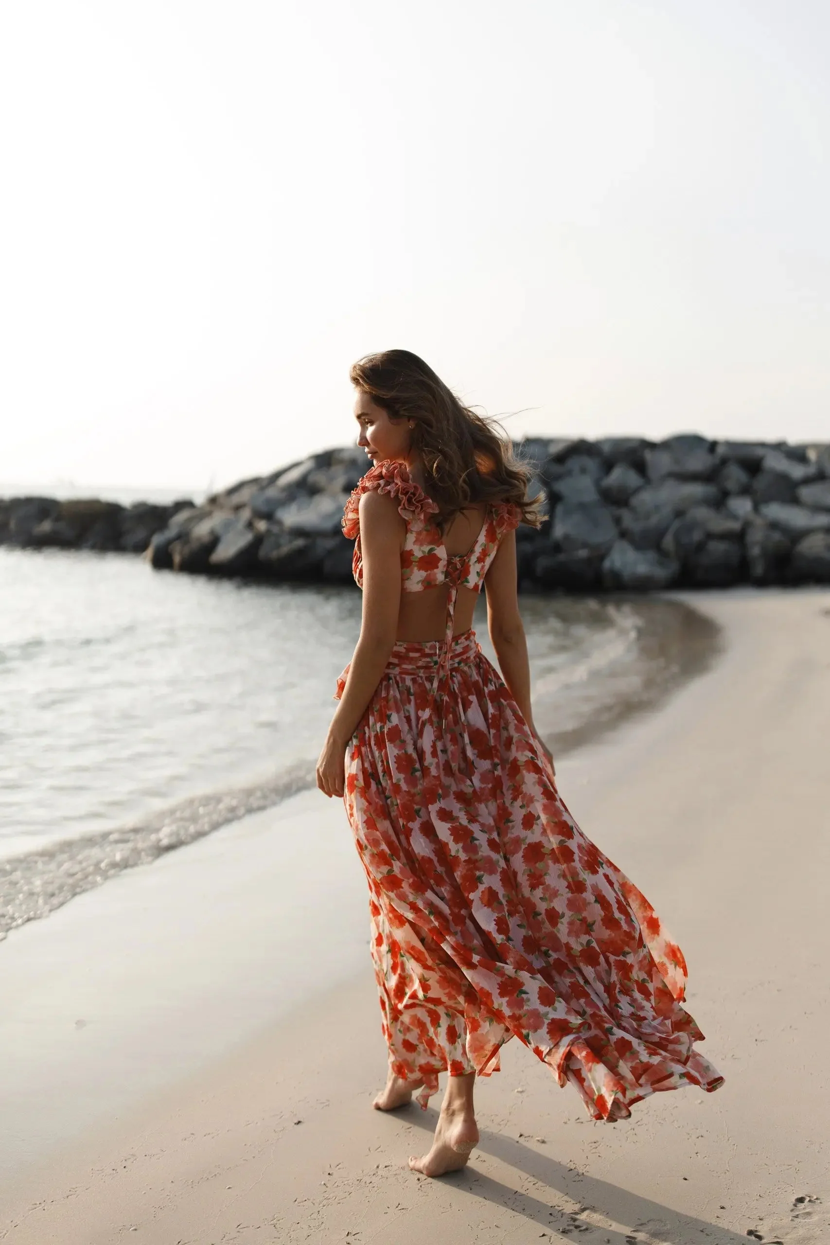 CASSINI MAXI DRESS APEROL - Image 11