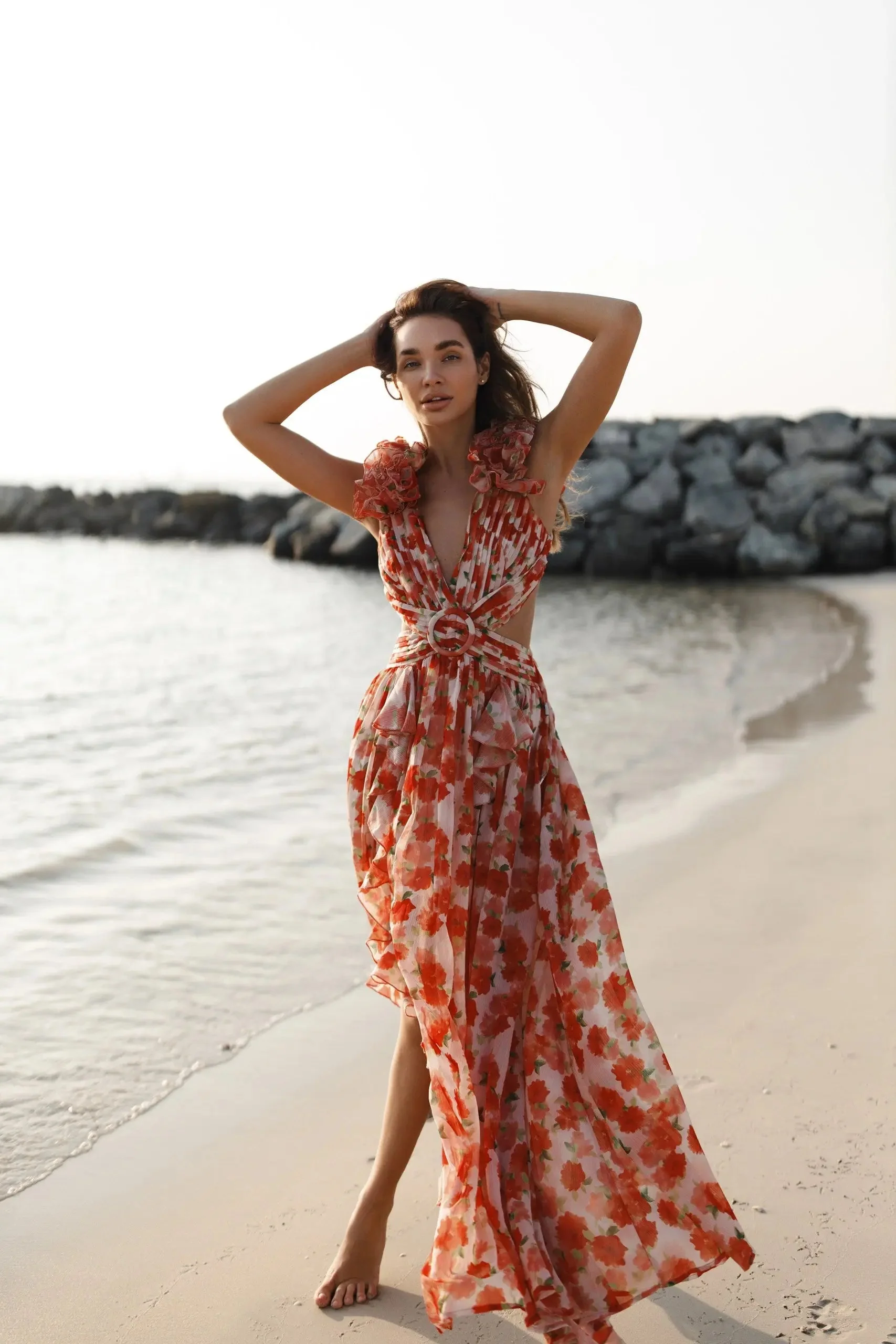 CASSINI MAXI DRESS APEROL - Image 16
