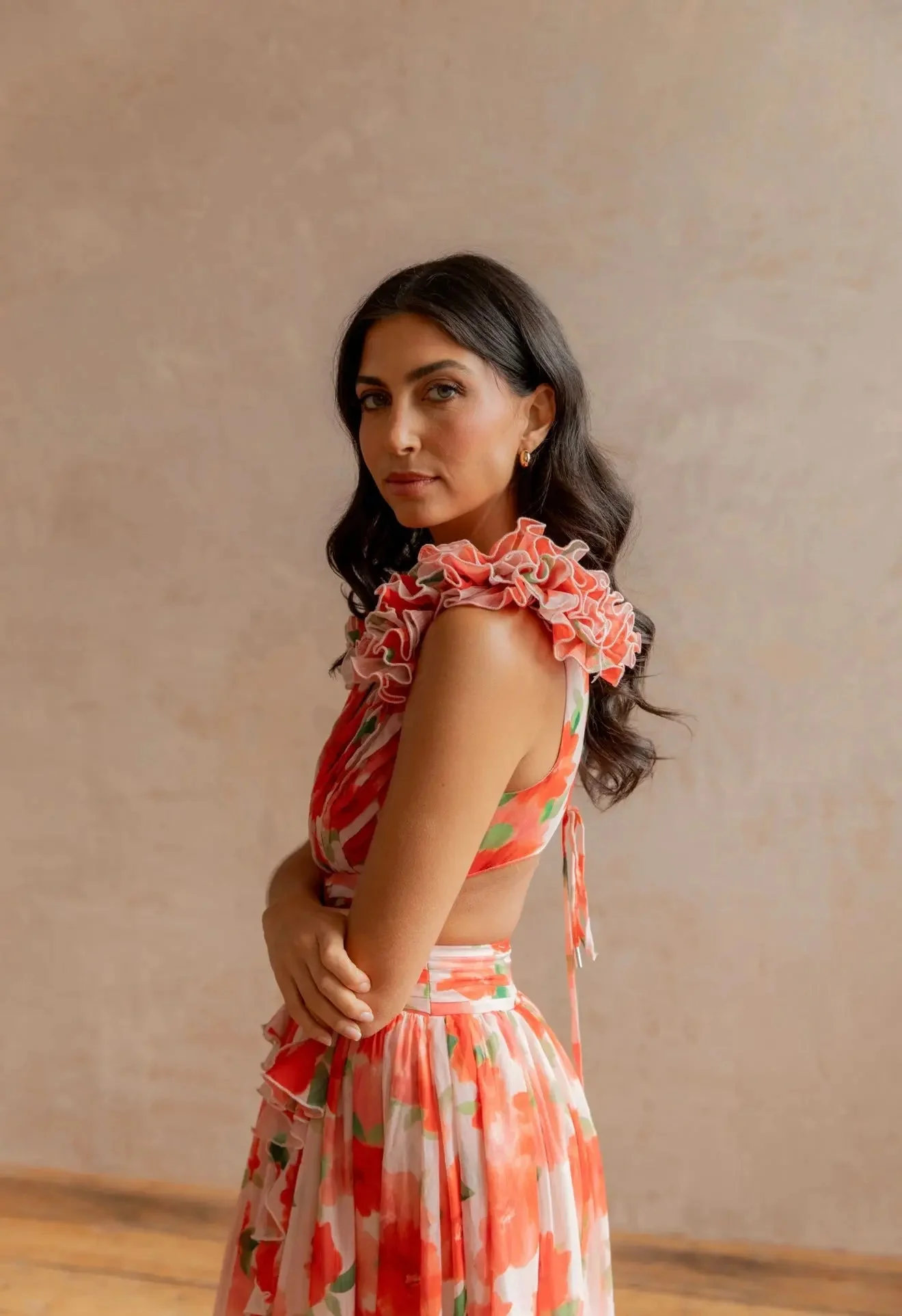 CASSINI MAXI DRESS APEROL - Image 3