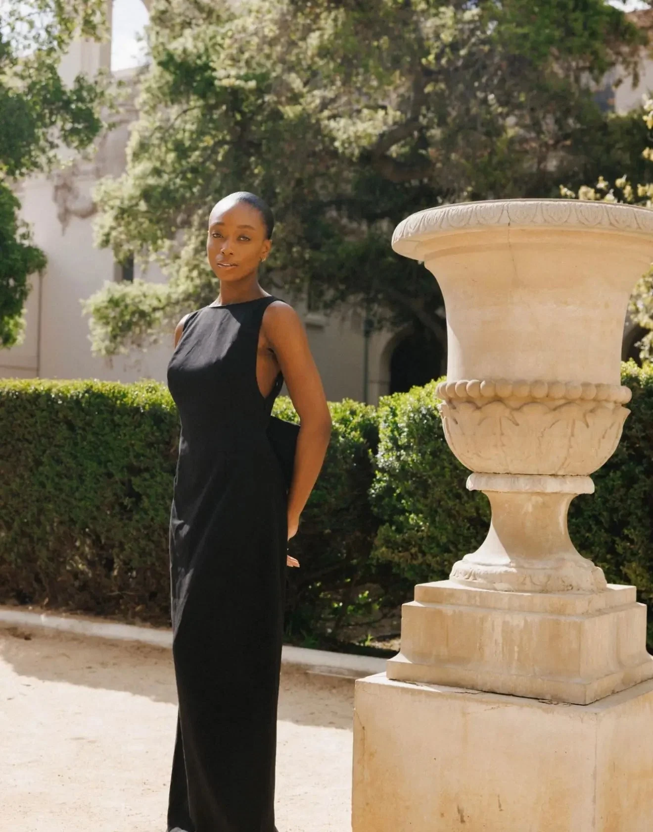 BOW MAXI DRESS BLACK - Image 19