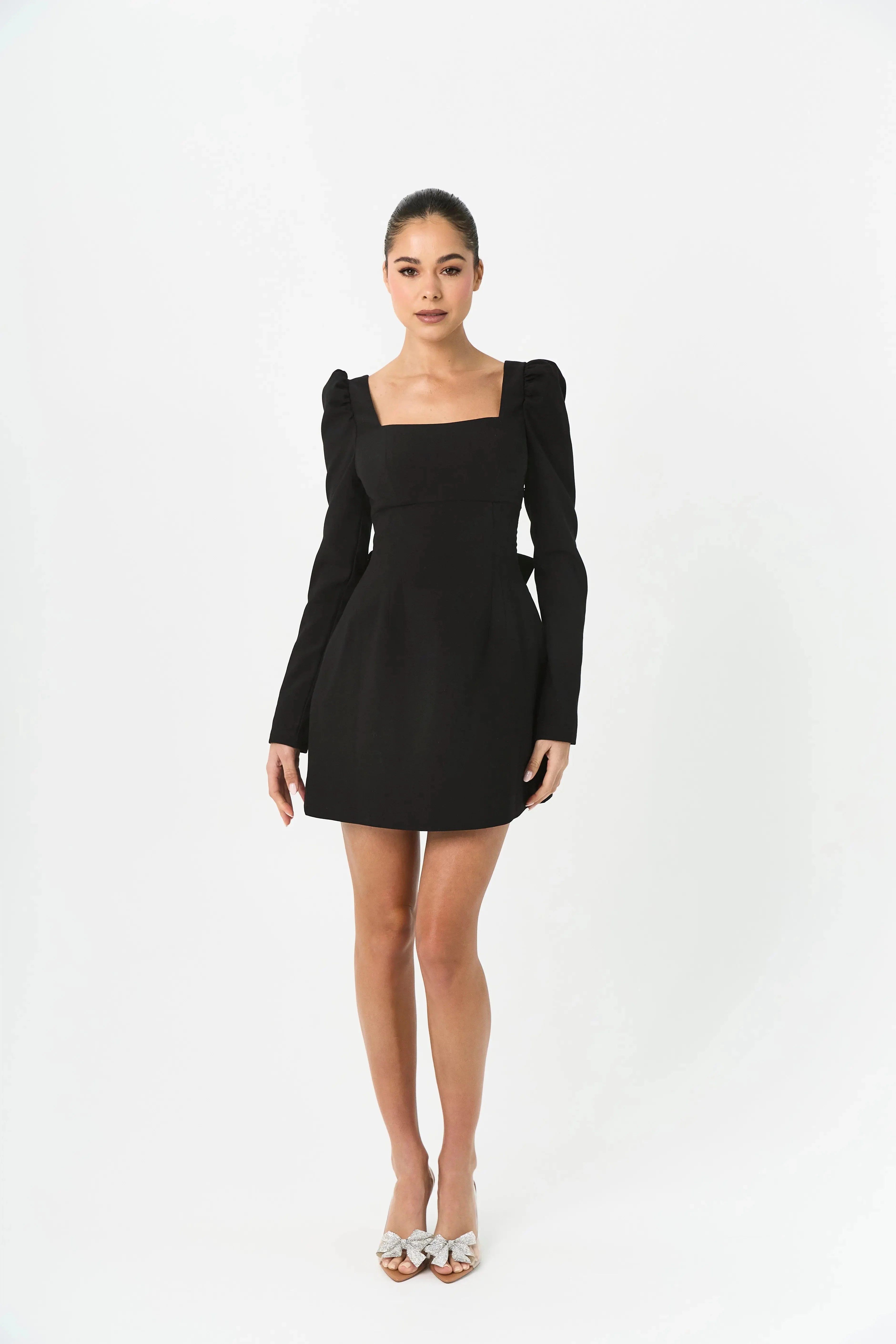 BOW DRESS BLACK — ROUGE COLLECTION - Image 13