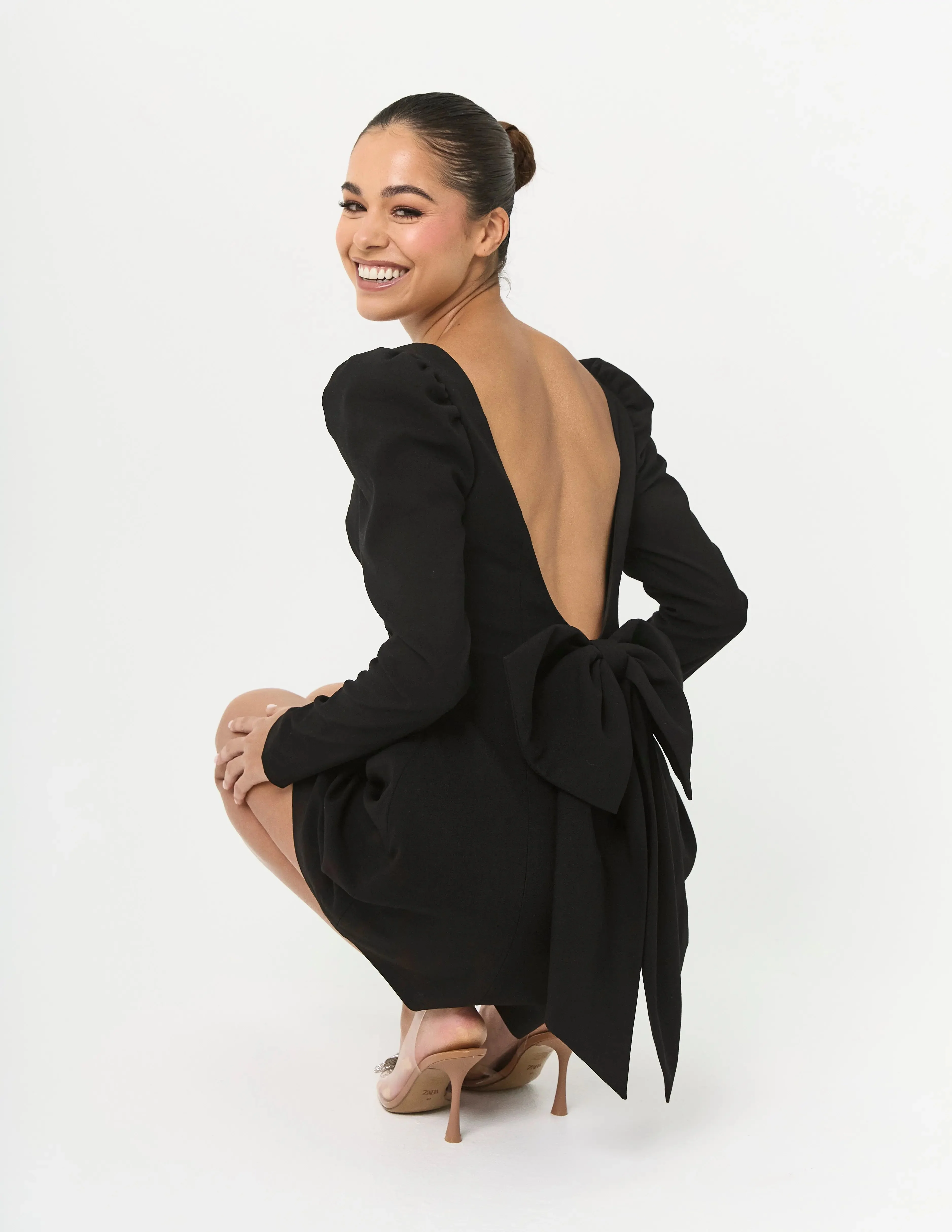 BOW DRESS BLACK — ROUGE COLLECTION - Image 14