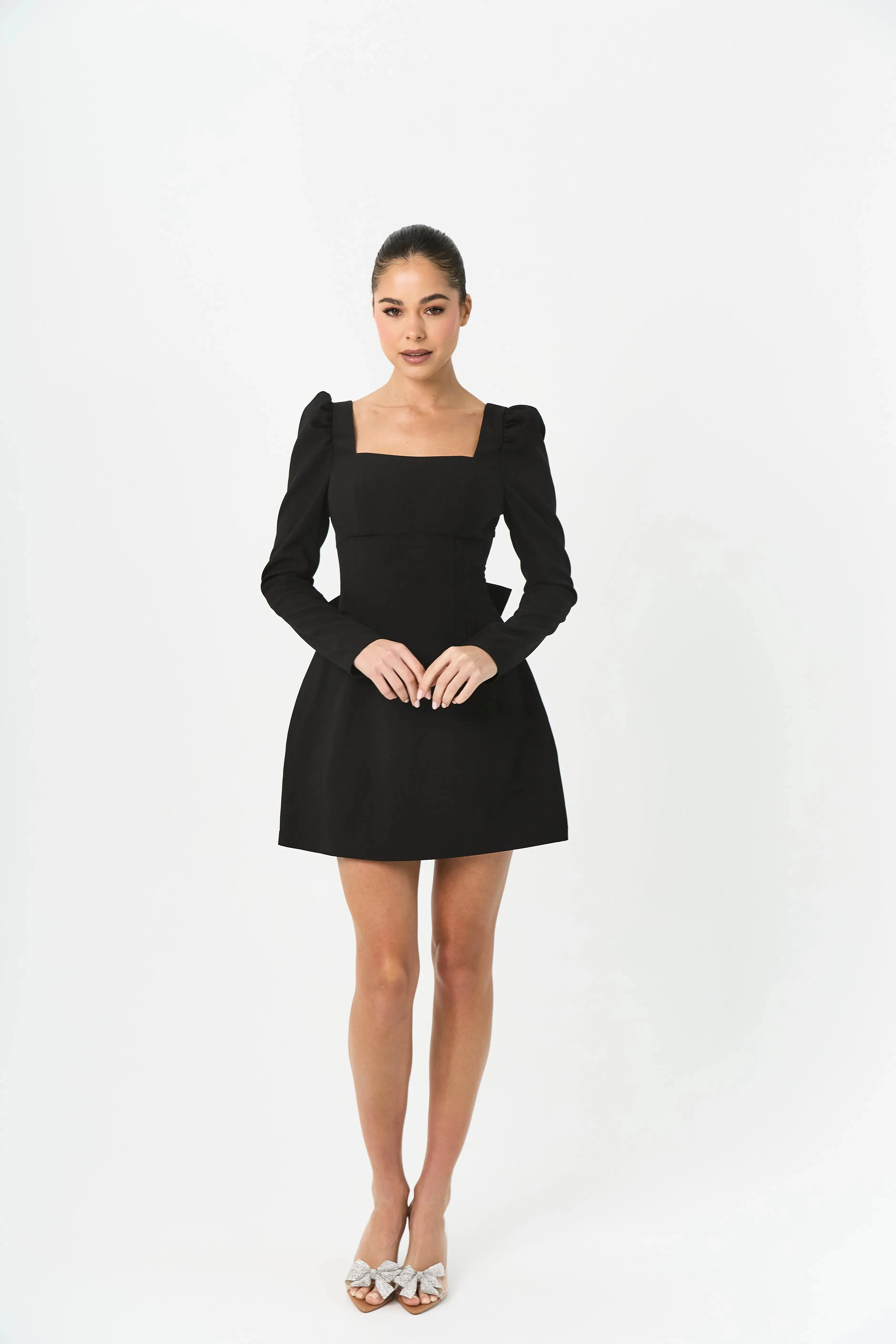 BOW DRESS BLACK — ROUGE COLLECTION - Image 15
