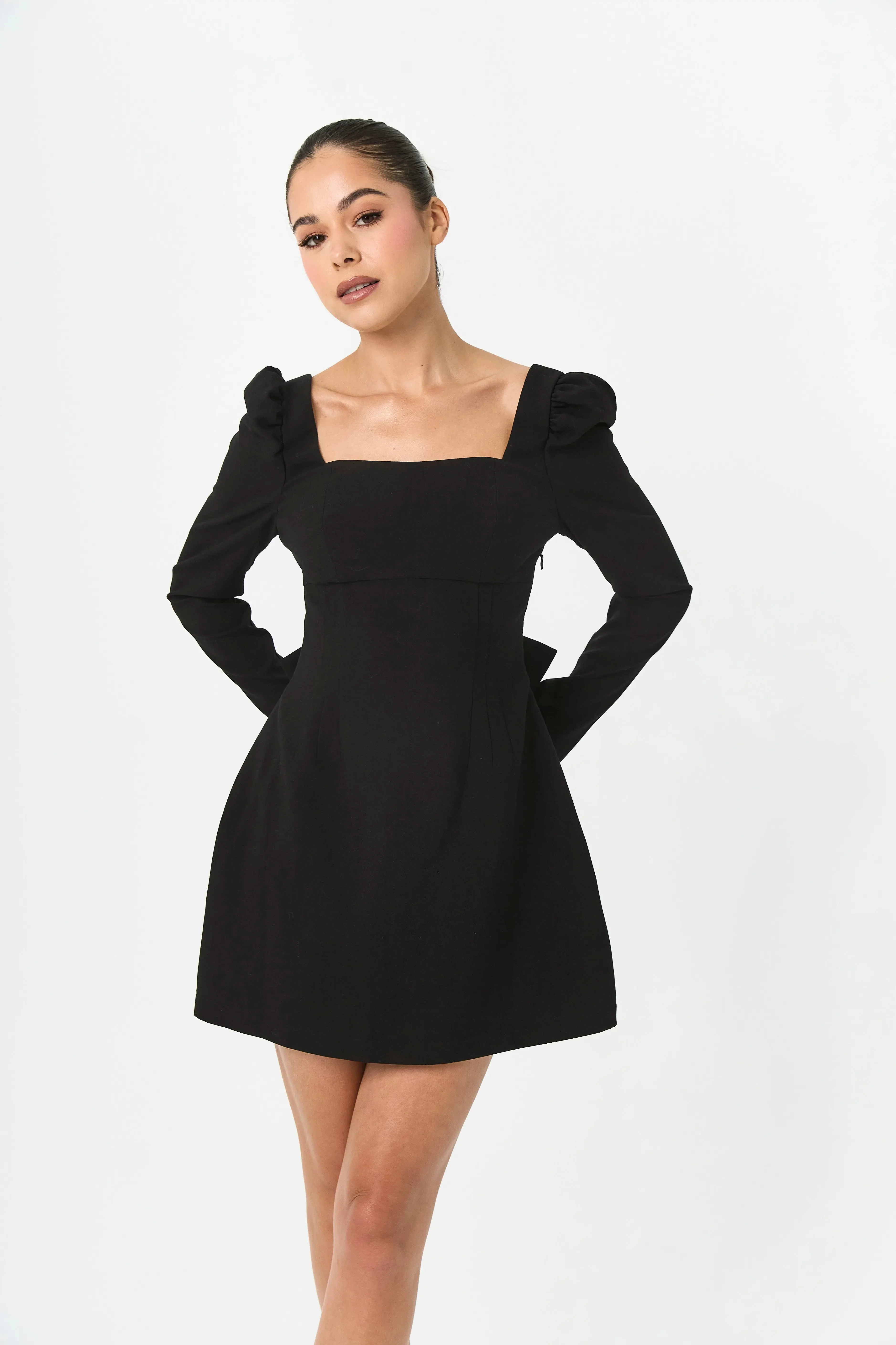 BOW DRESS BLACK — ROUGE COLLECTION - Image 3