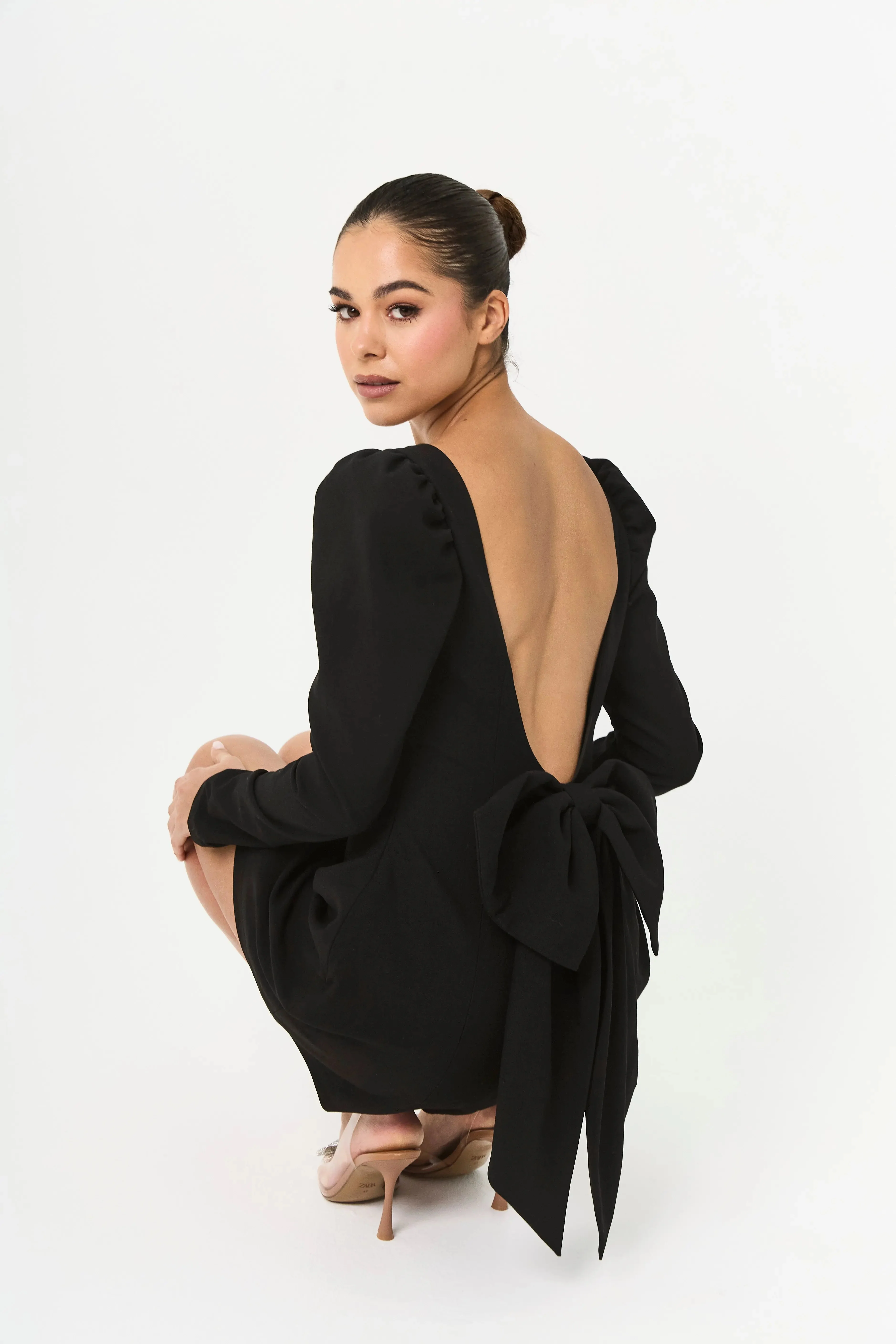 BOW DRESS BLACK — ROUGE COLLECTION - Image 4