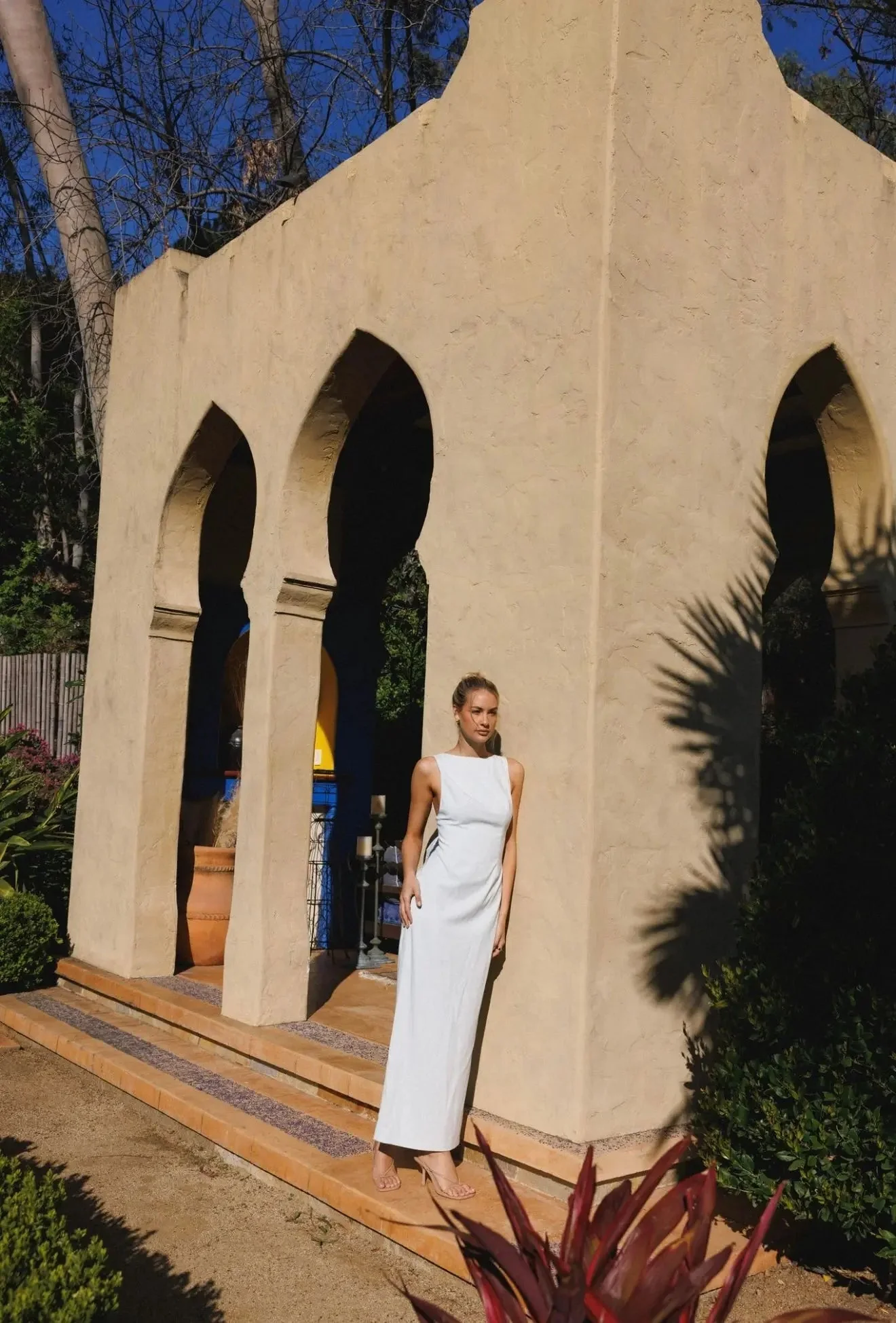 BOW MAXI DRESS BLUE - Image 4