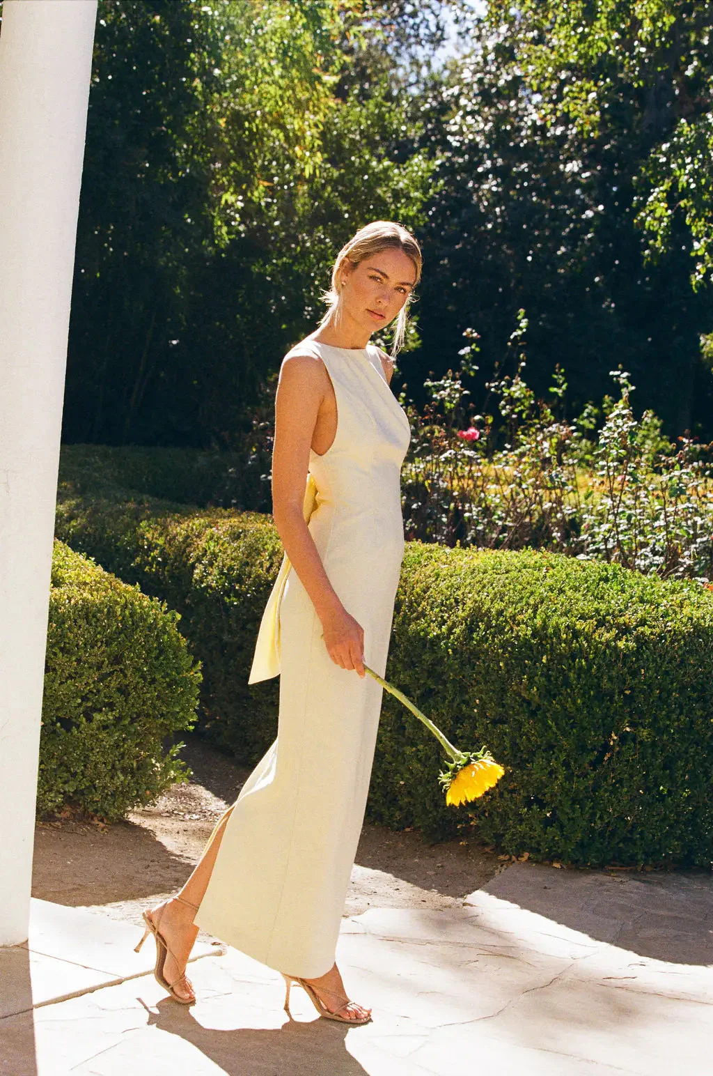 BOW MAXI DRESS BUTTERCREAM - Image 11