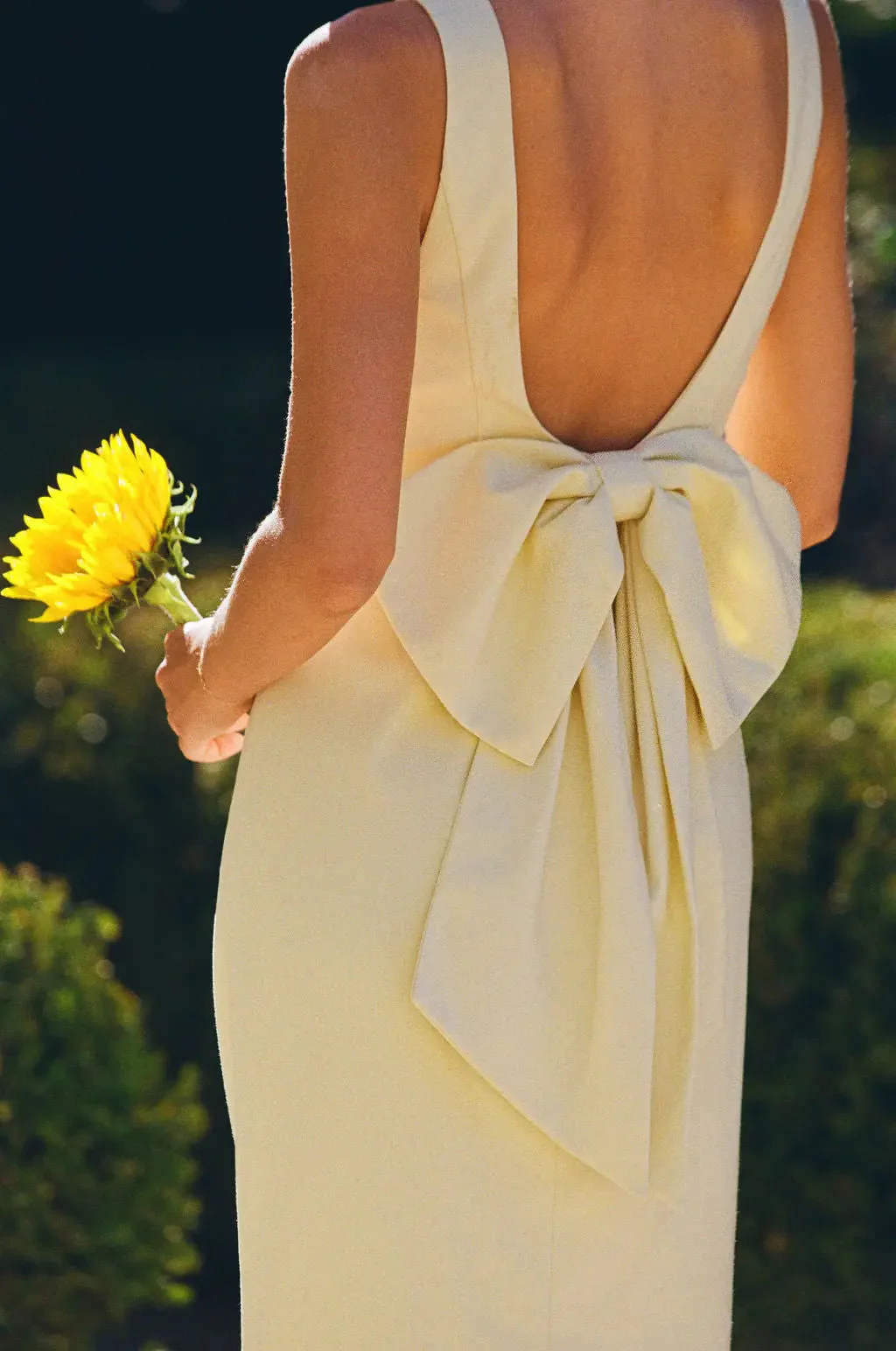BOW MAXI DRESS BUTTERCREAM - Image 13
