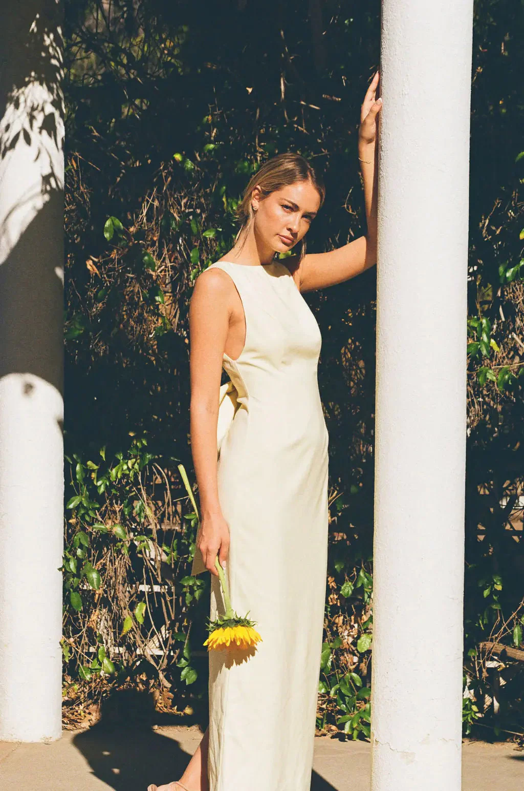 BOW MAXI DRESS BUTTERCREAM - Image 16