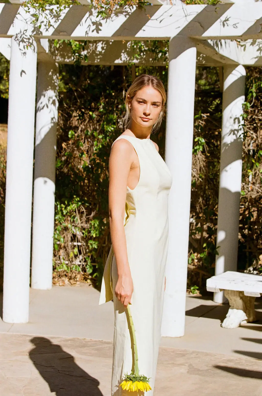BOW MAXI DRESS BUTTERCREAM - Image 20