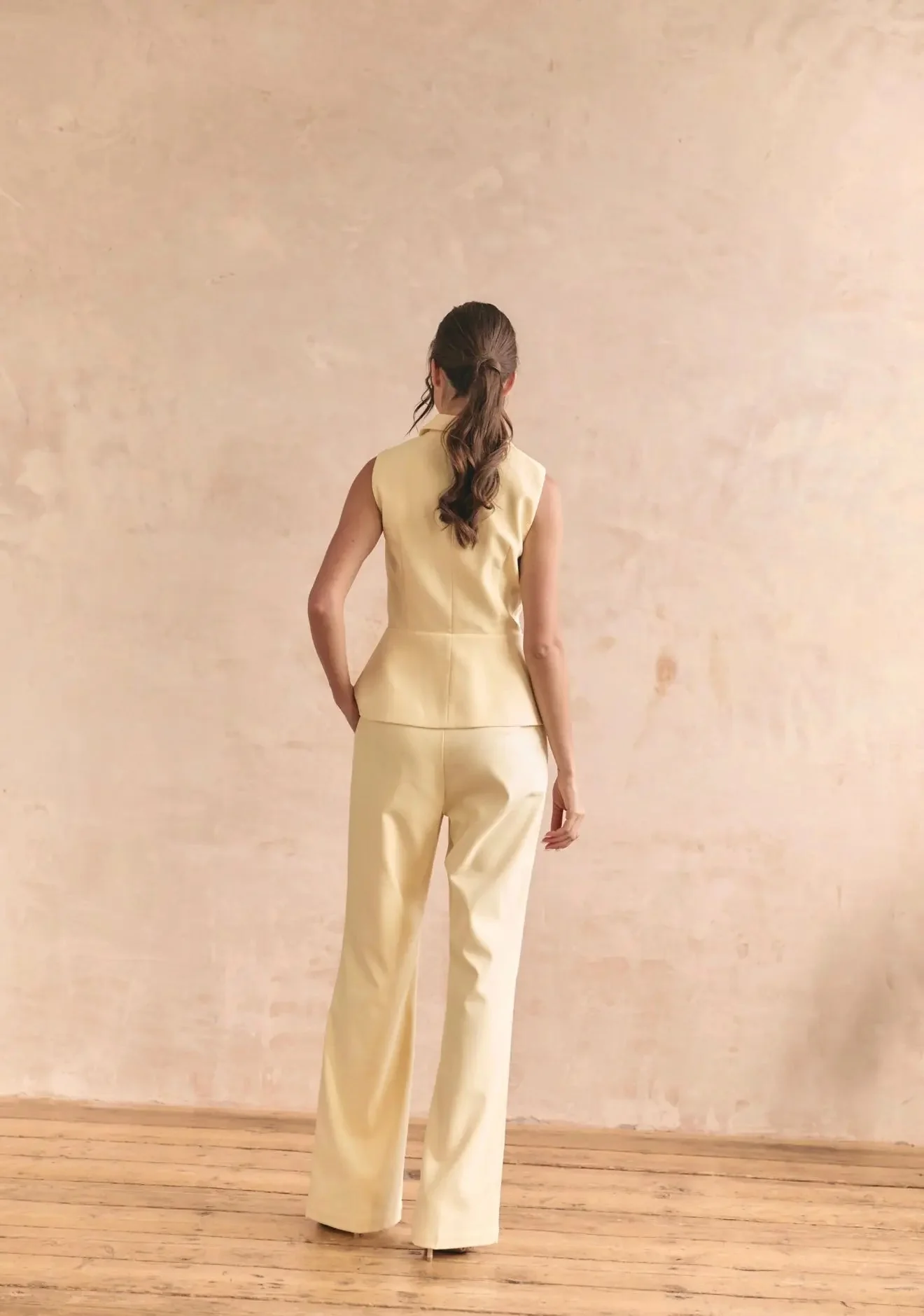 PORTER TROUSERS BUTTERCREAM - Image 2