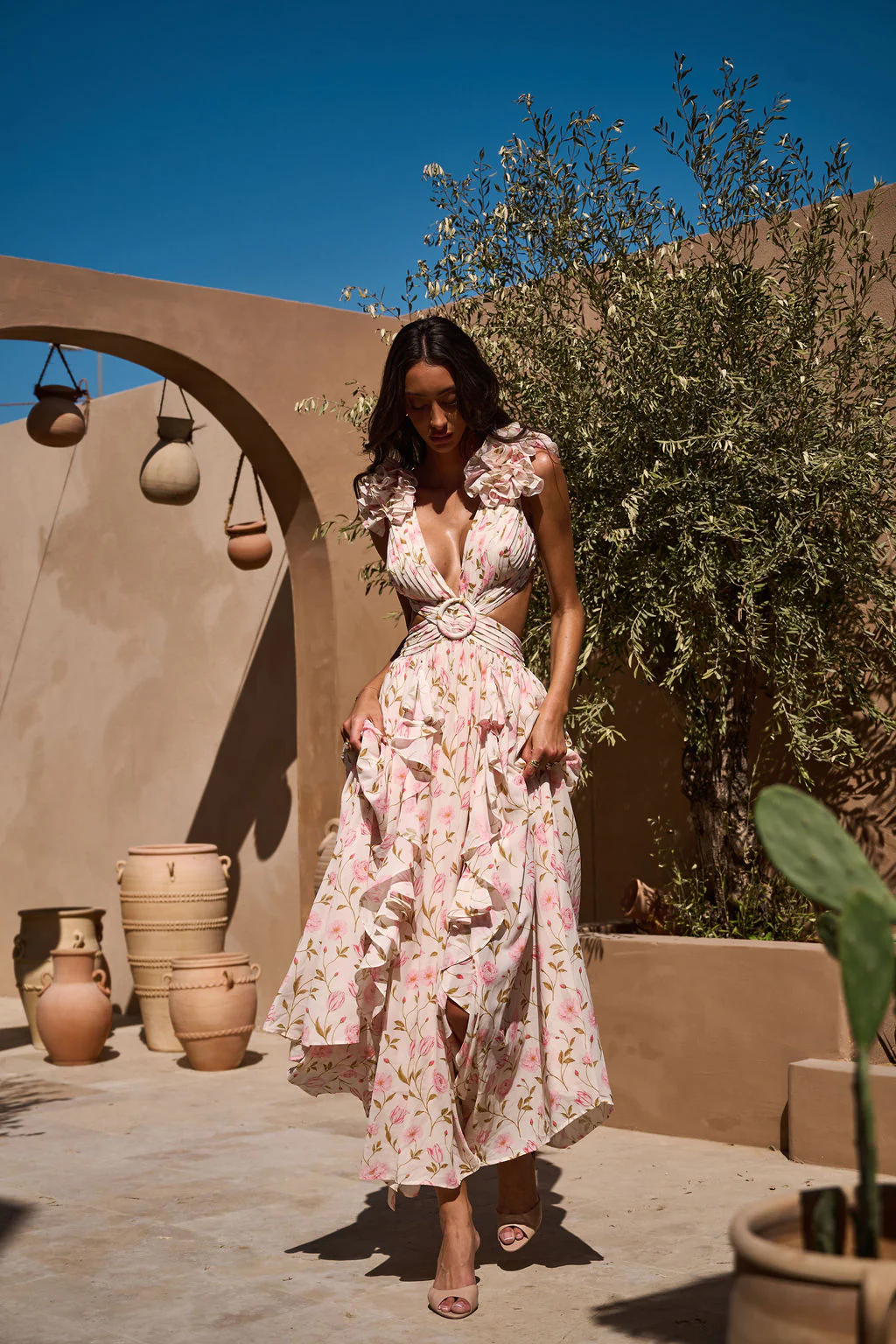 CASSINI PEONY DRESS FLORAL - Image 3
