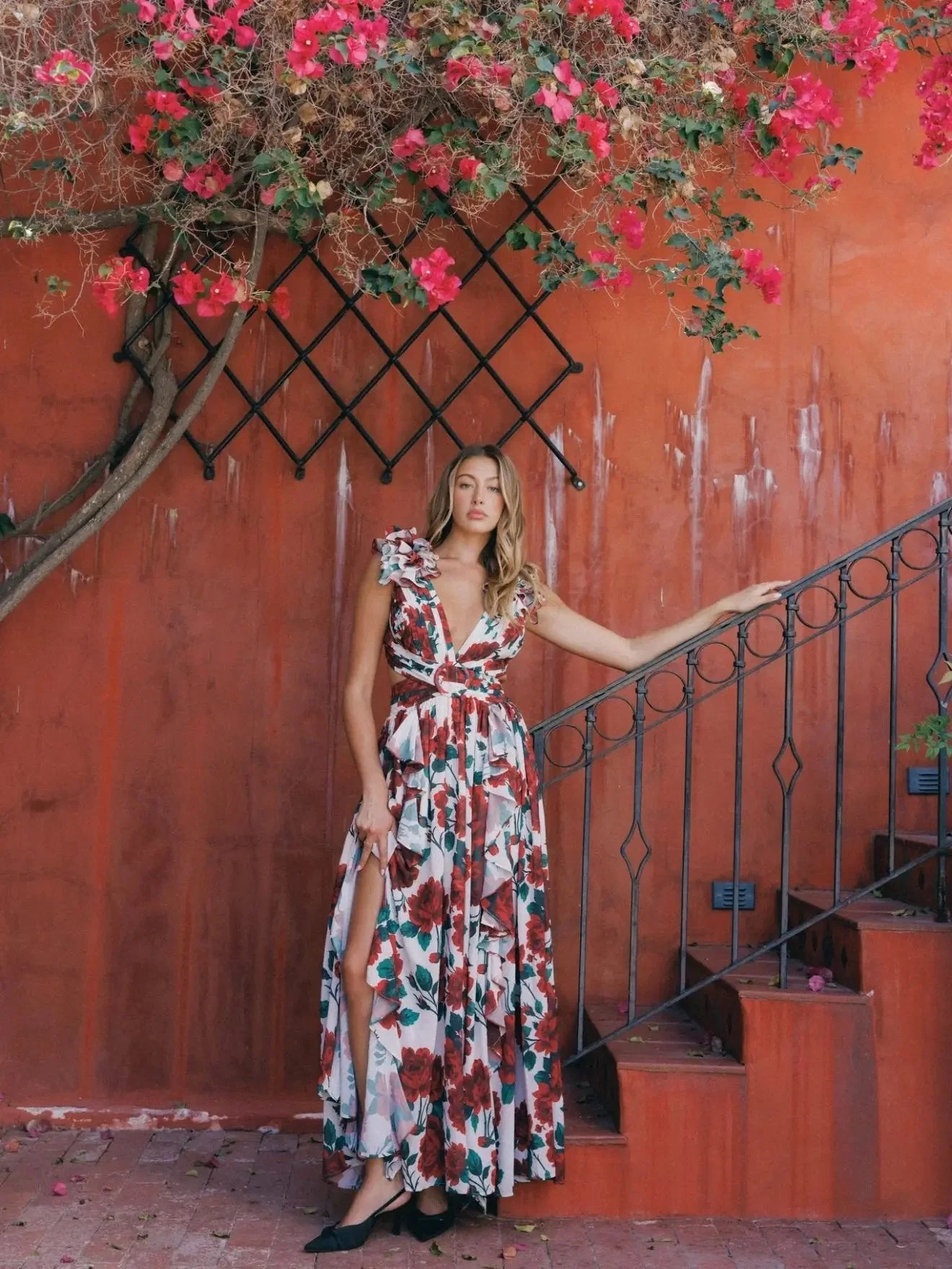 MONACO ROSE CASSINI DRESS - Image 5