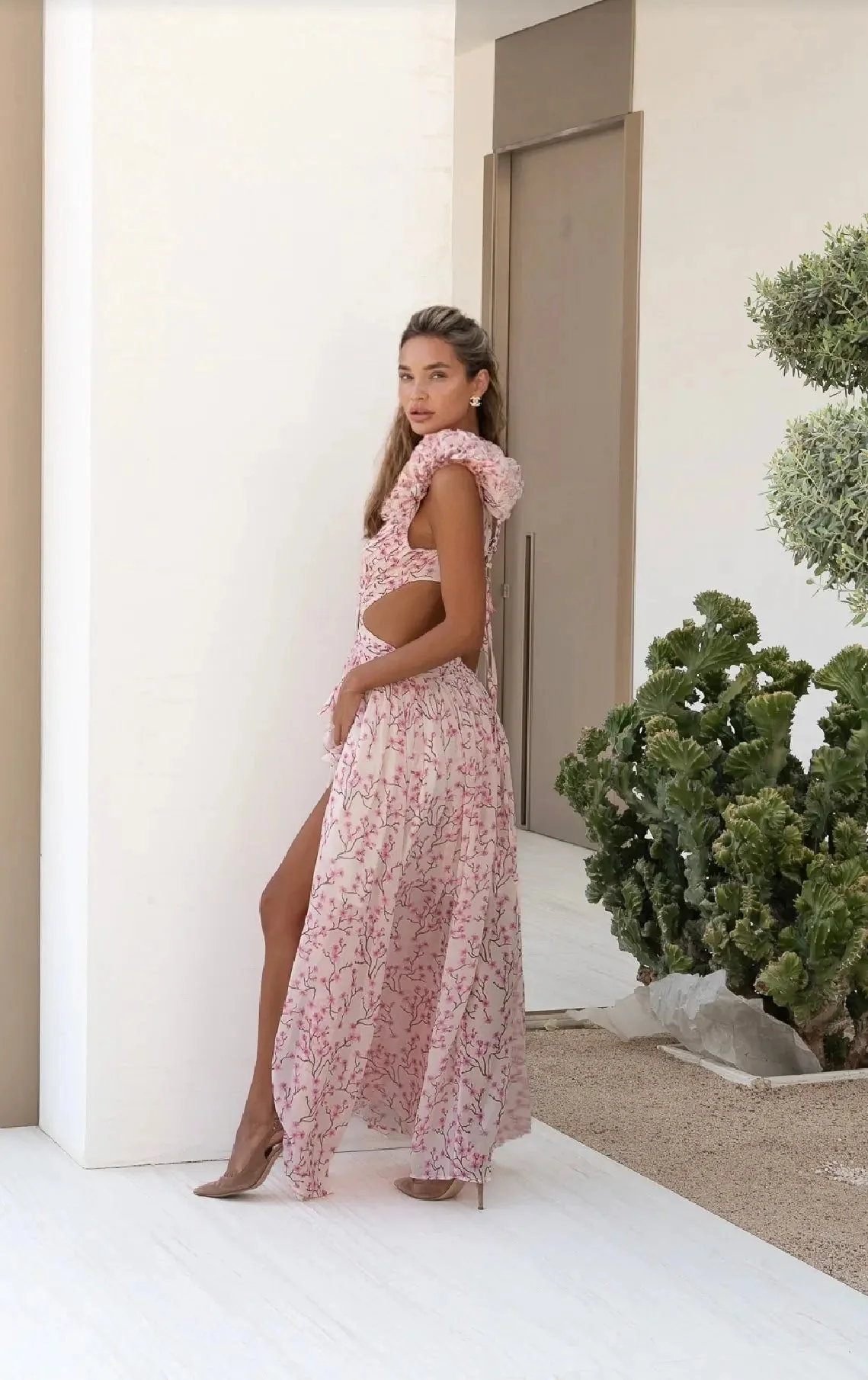 PINK CASSINI DRESS - Image 3