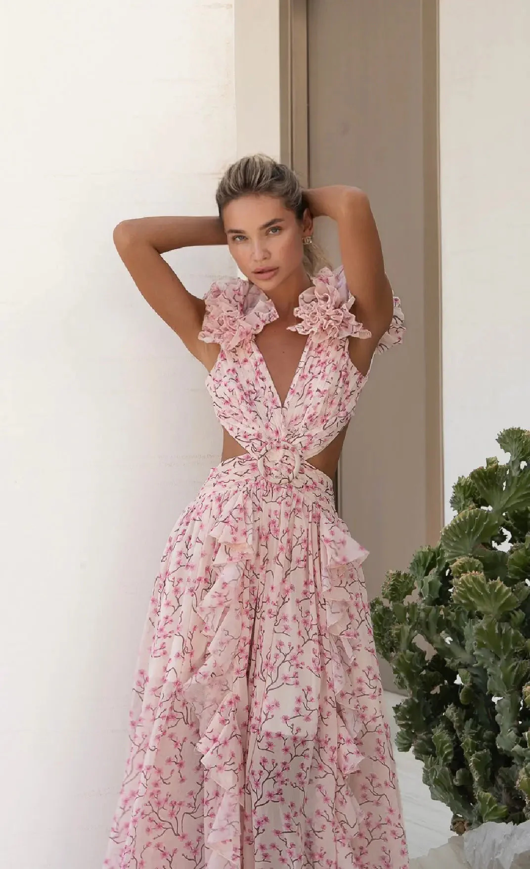 PINK CASSINI DRESS - Image 6