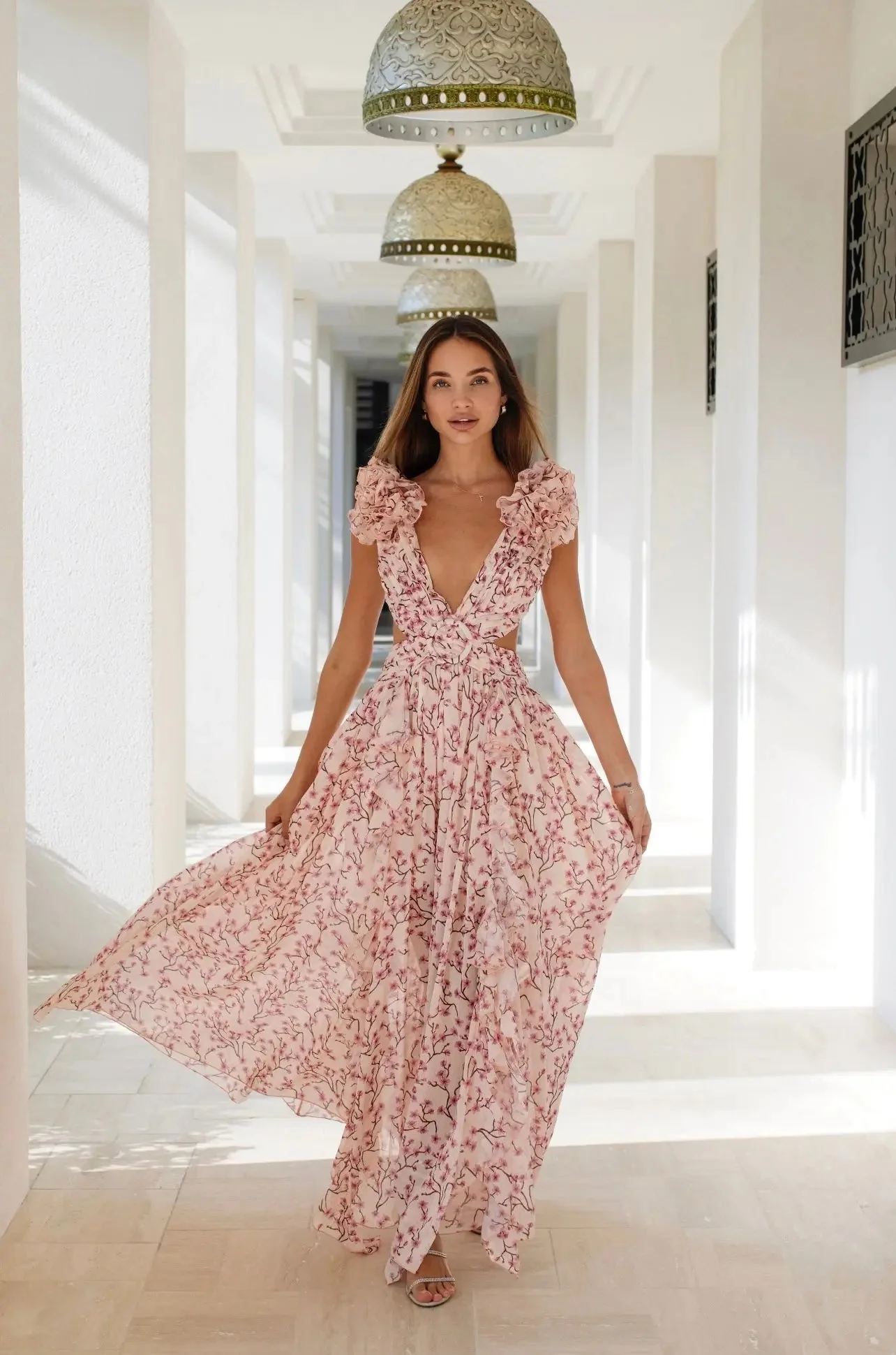 PINK CASSINI DRESS - Image 7
