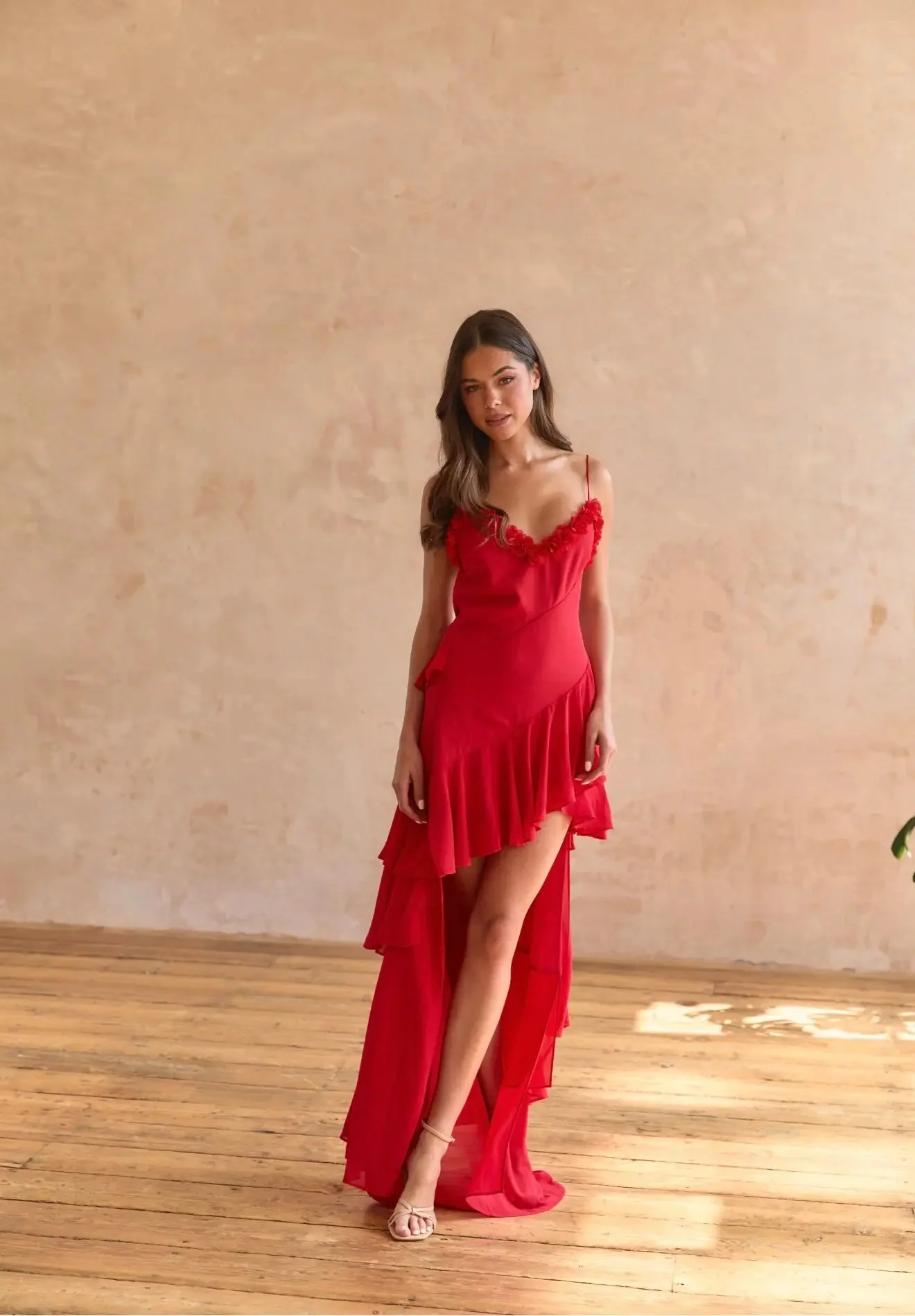 RED ROSE PETAL DRESS - Image 11