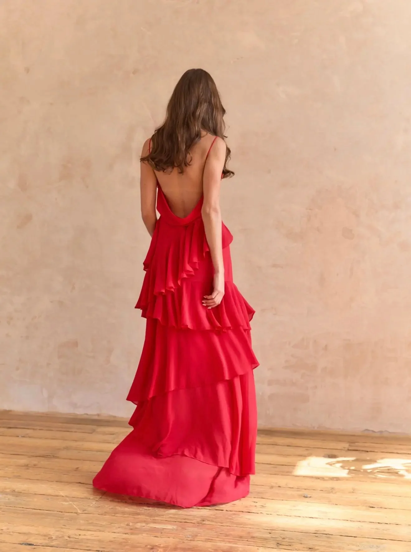 RED ROSE PETAL DRESS - Image 15