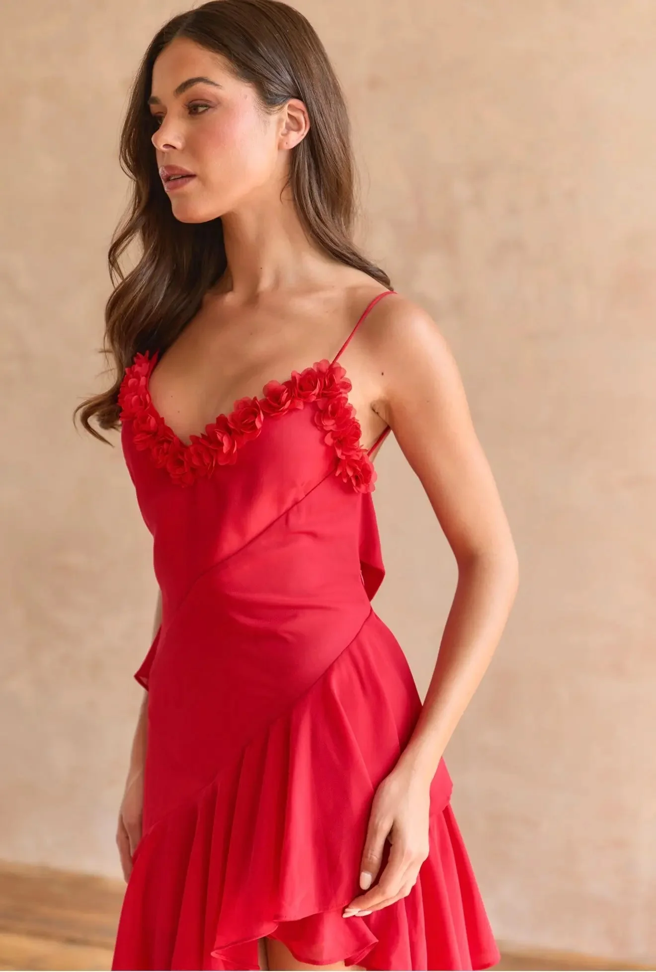 RED ROSE PETAL DRESS - Image 19