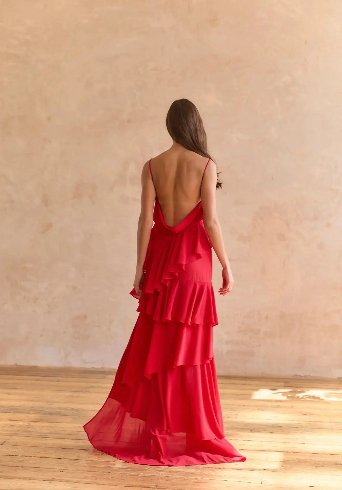 RED ROSE PETAL DRESS - Image 6