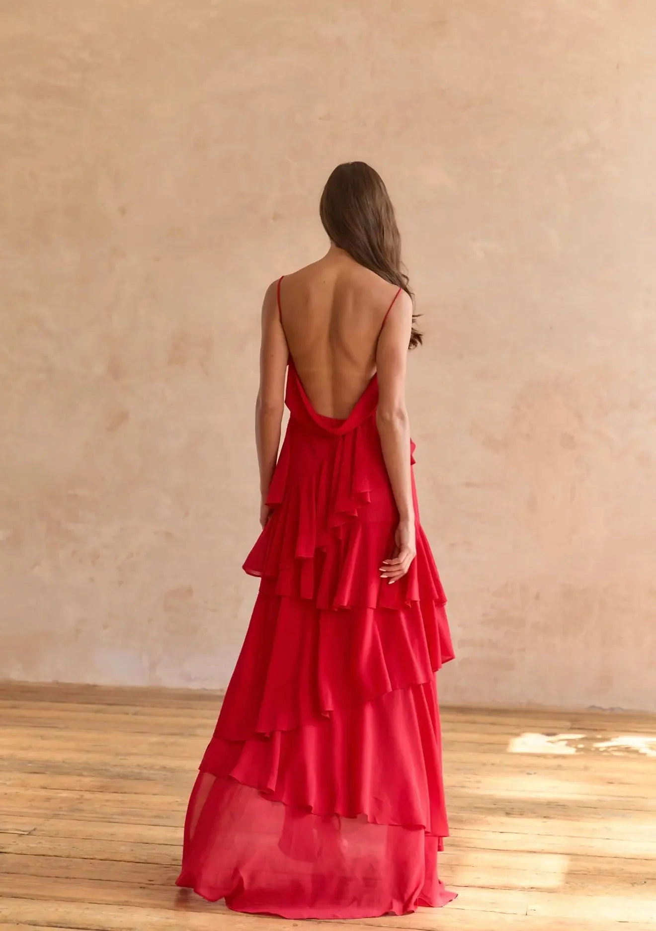 RED ROSE PETAL DRESS - Image 7