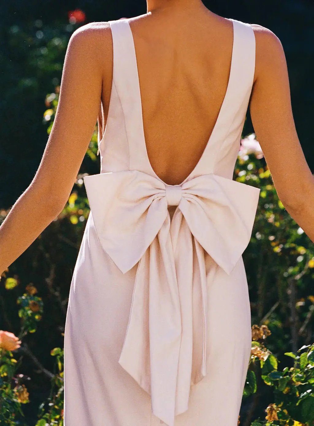 BOW MAXI DRESS ROSE - Image 3