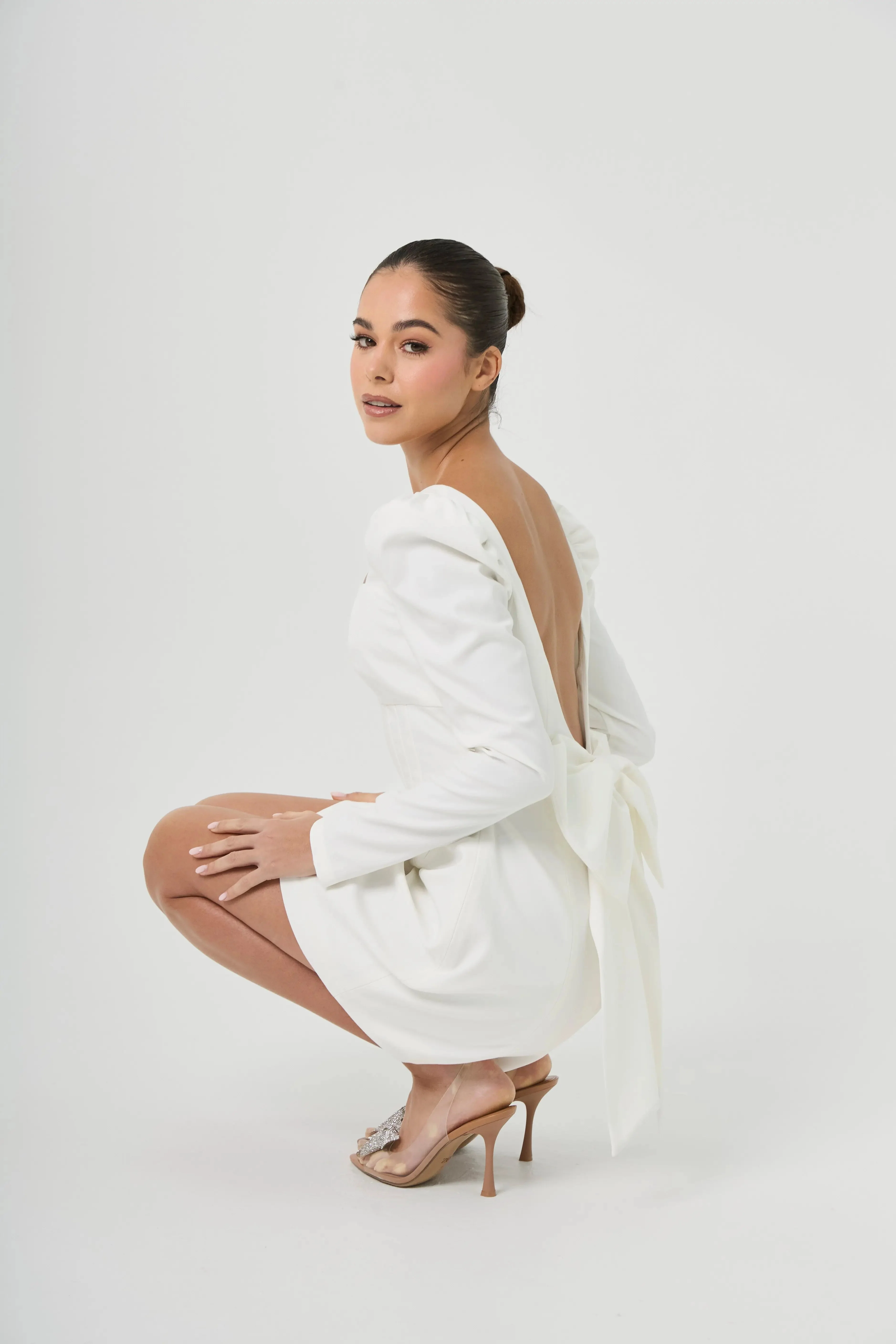 BOW DRESS WHITE — ROUGE COLLECTION - Image 11