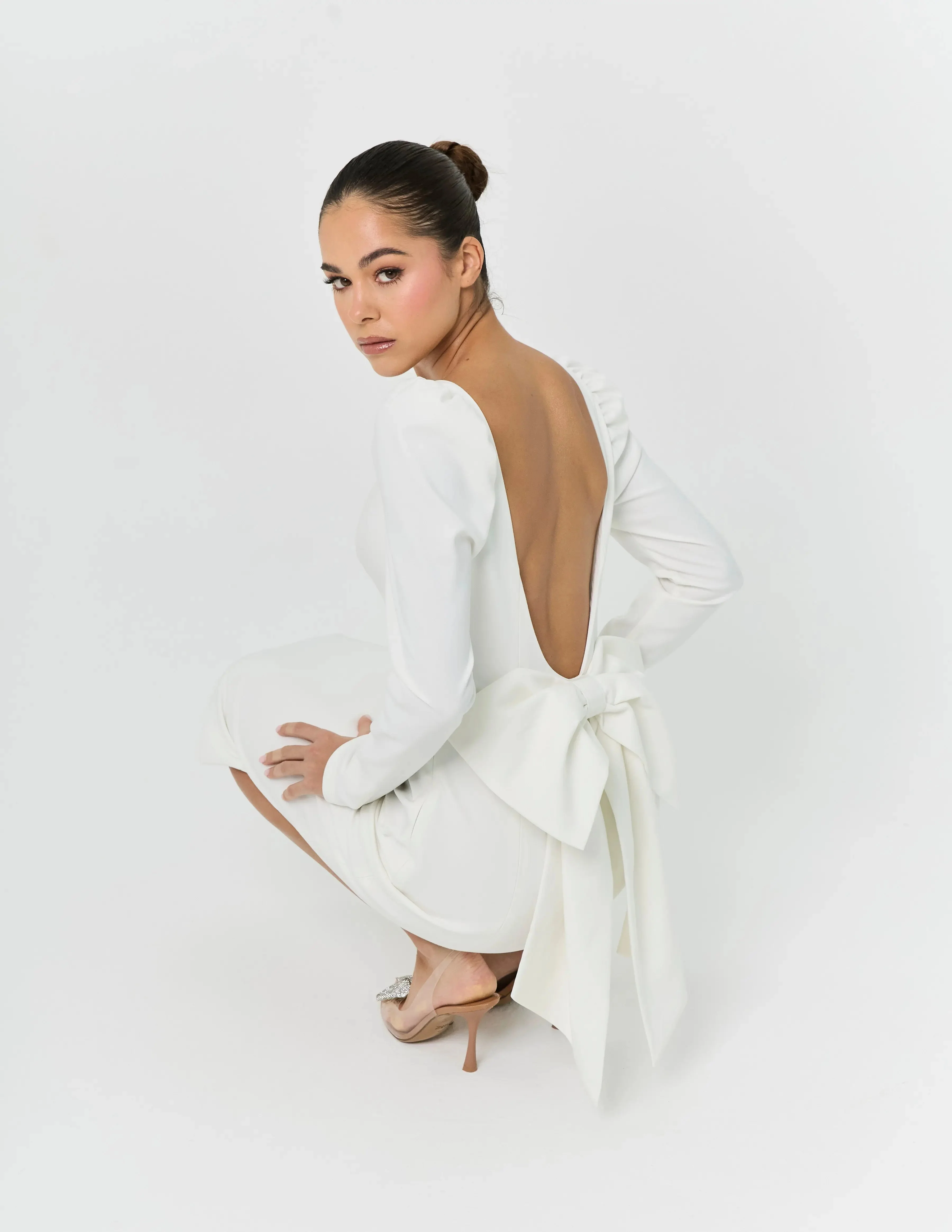 BOW DRESS WHITE — ROUGE COLLECTION - Image 13