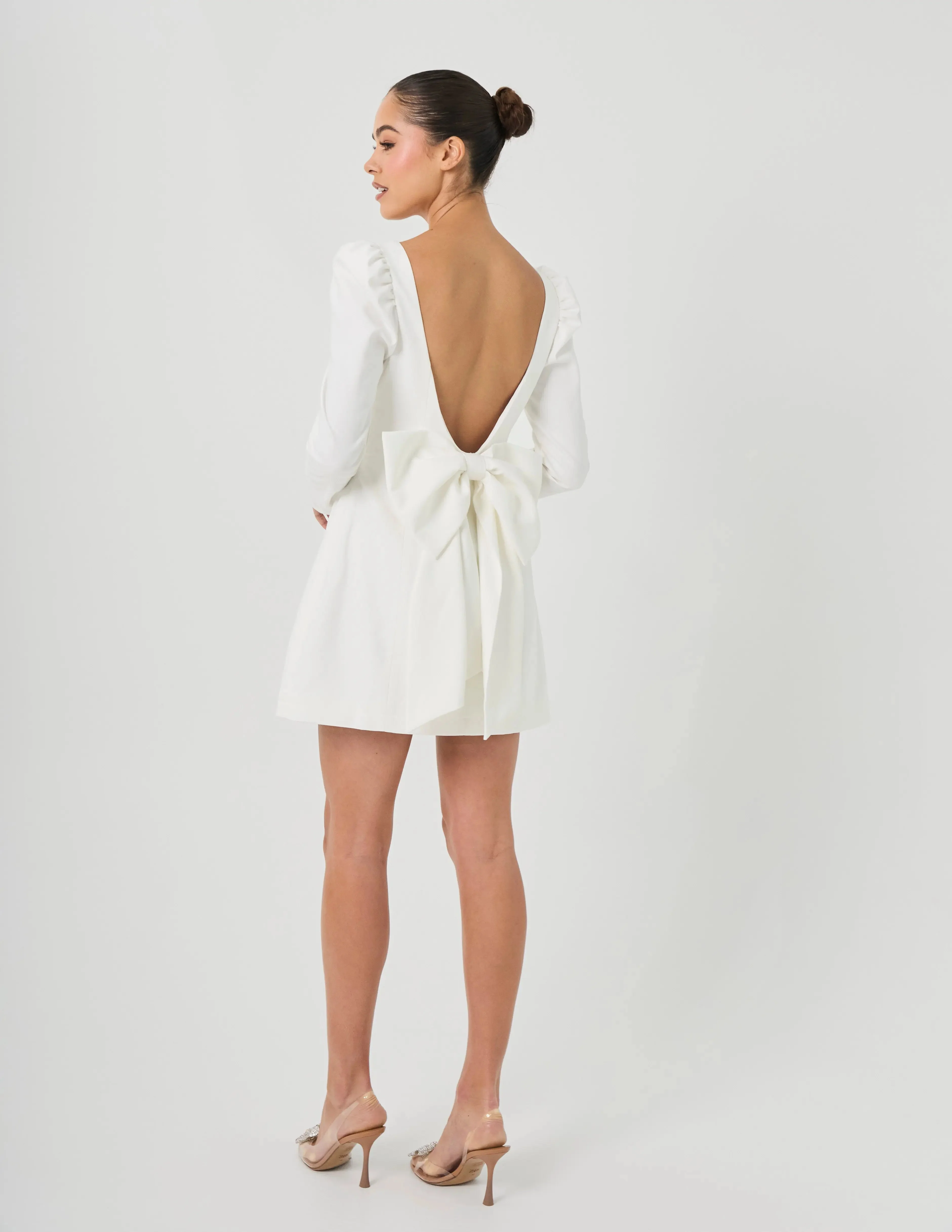 BOW DRESS WHITE — ROUGE COLLECTION - Image 5