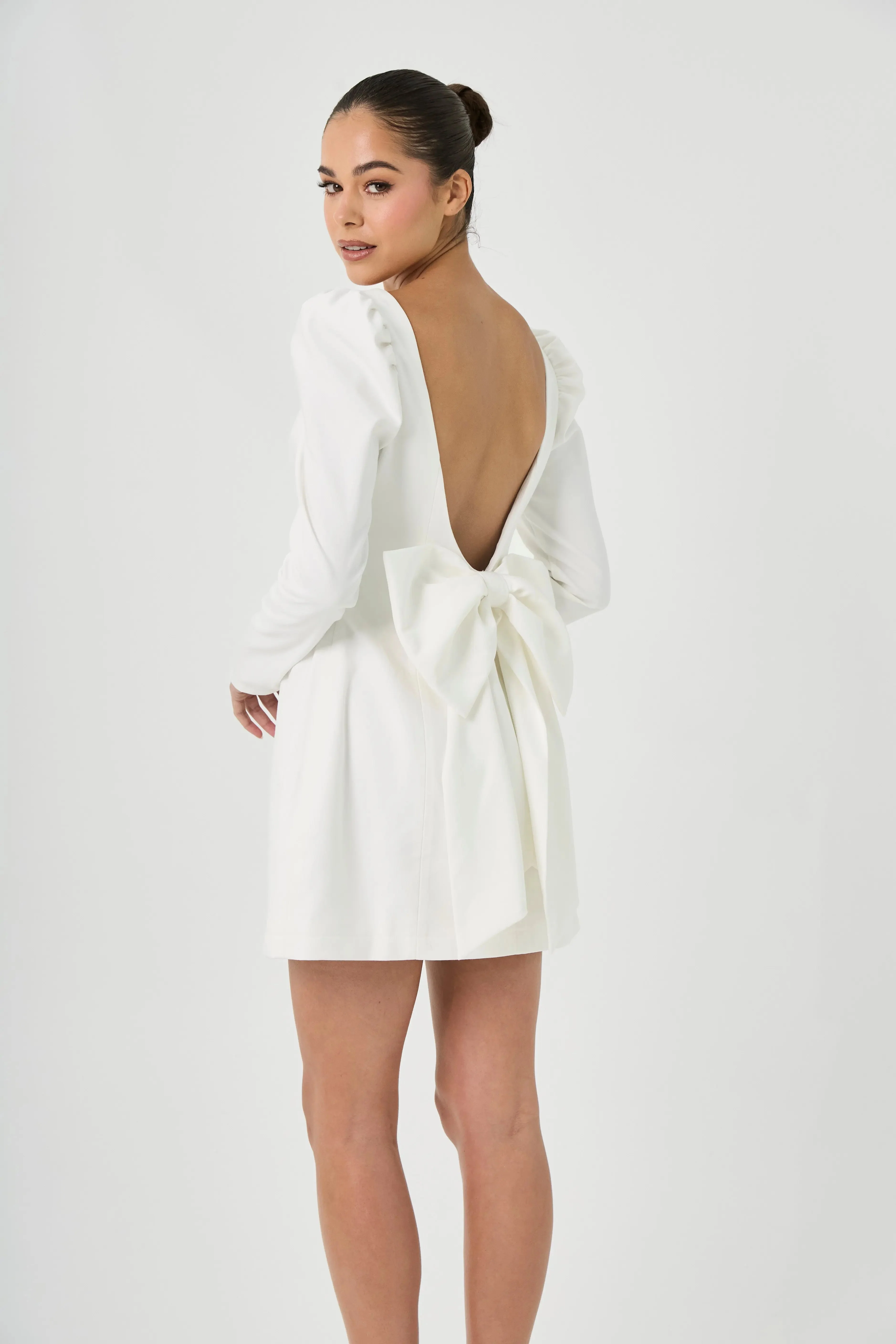 BOW DRESS WHITE — ROUGE COLLECTION - Image 6