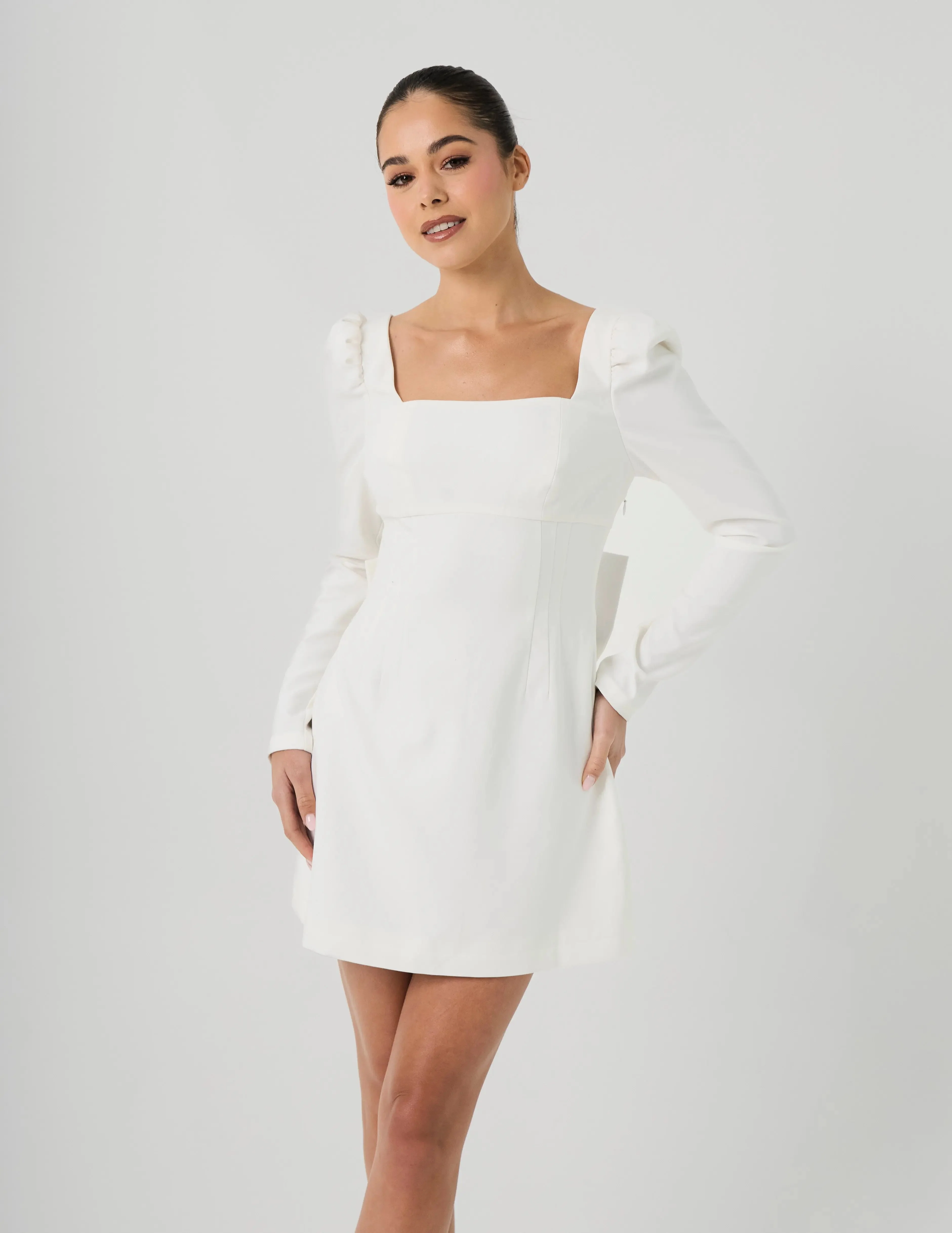 BOW DRESS WHITE — ROUGE COLLECTION - Image 8