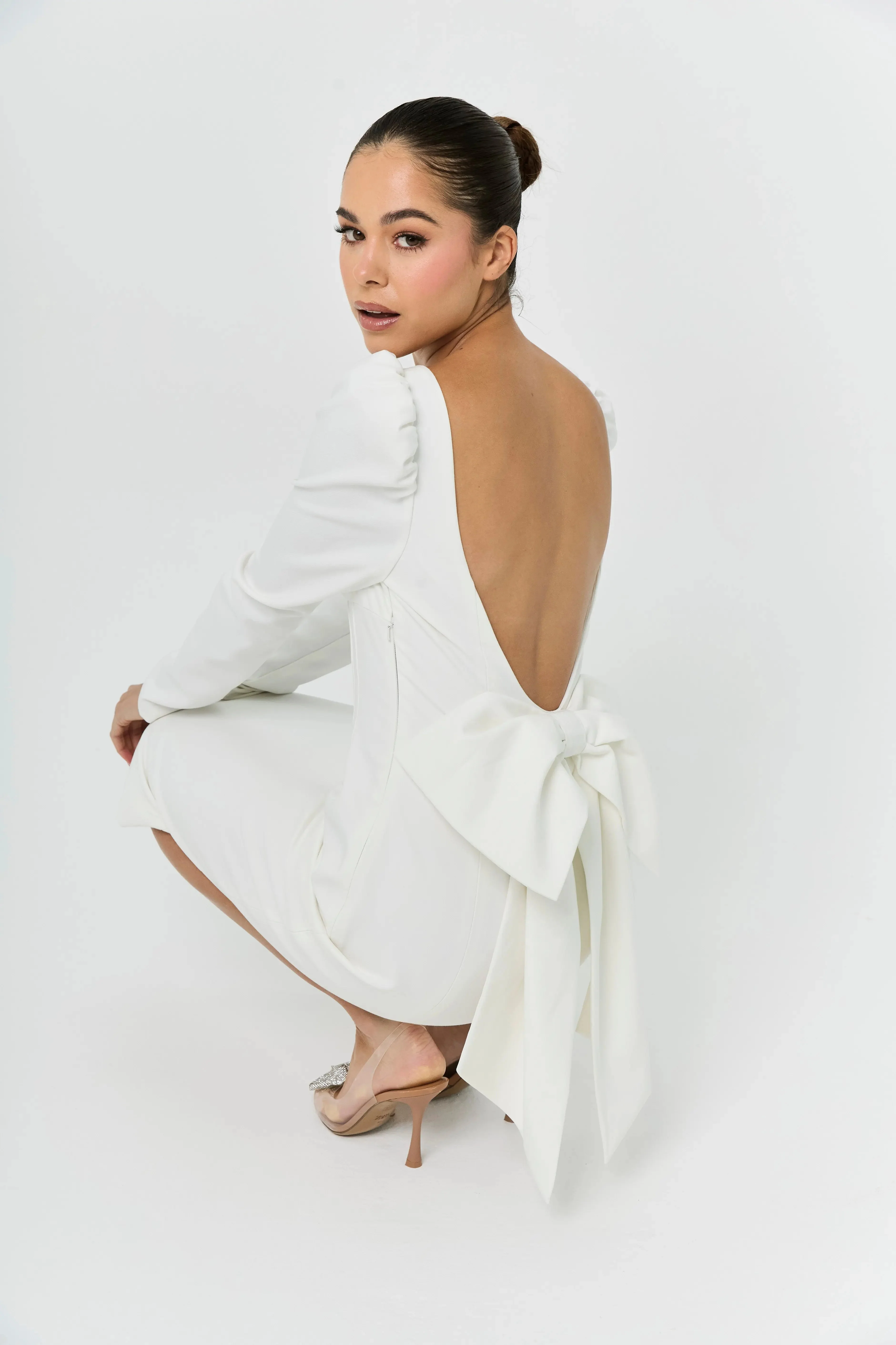 BOW DRESS WHITE — ROUGE COLLECTION - Image 9