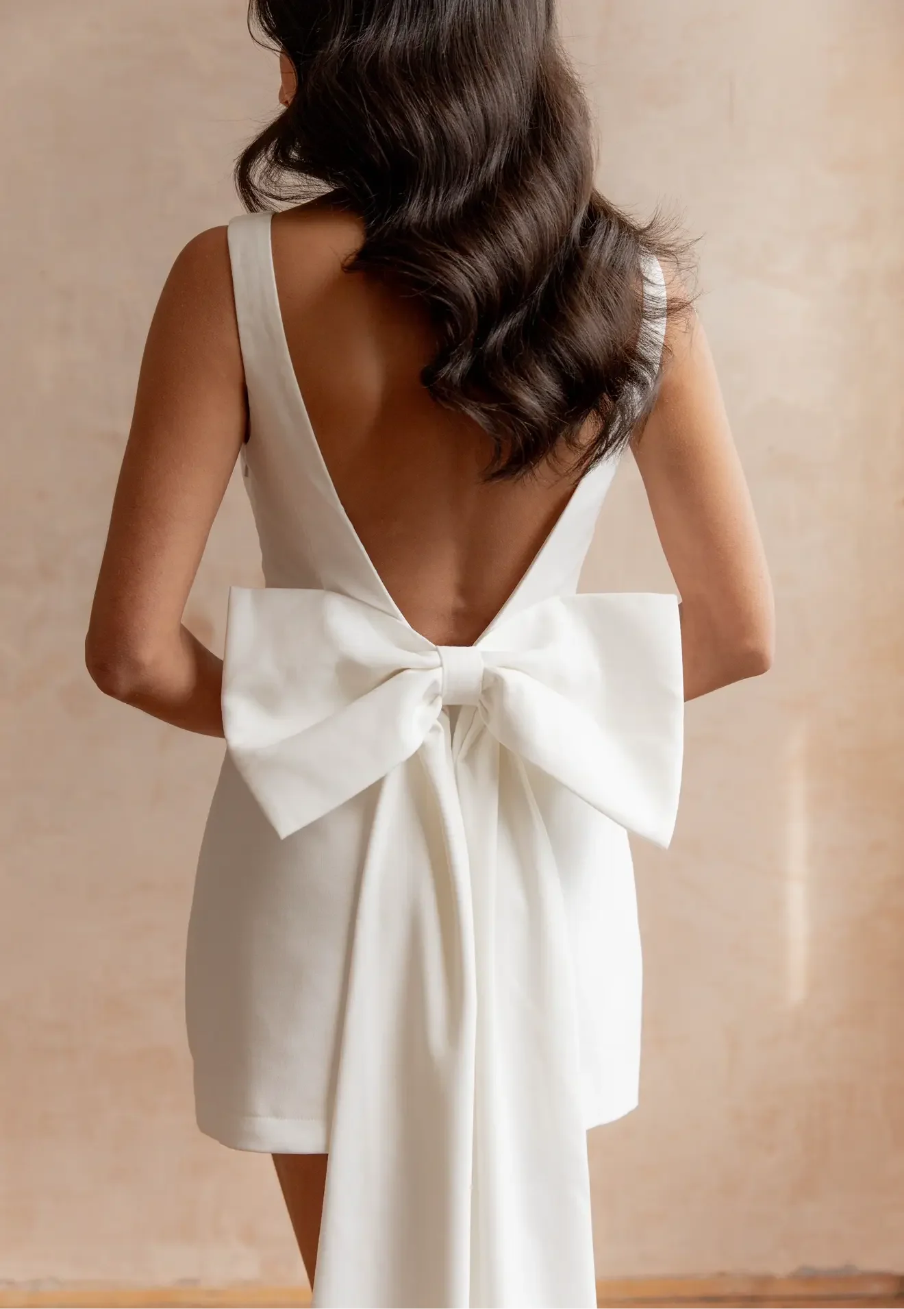 DOVE BOW DRESS WHITE - Image 16