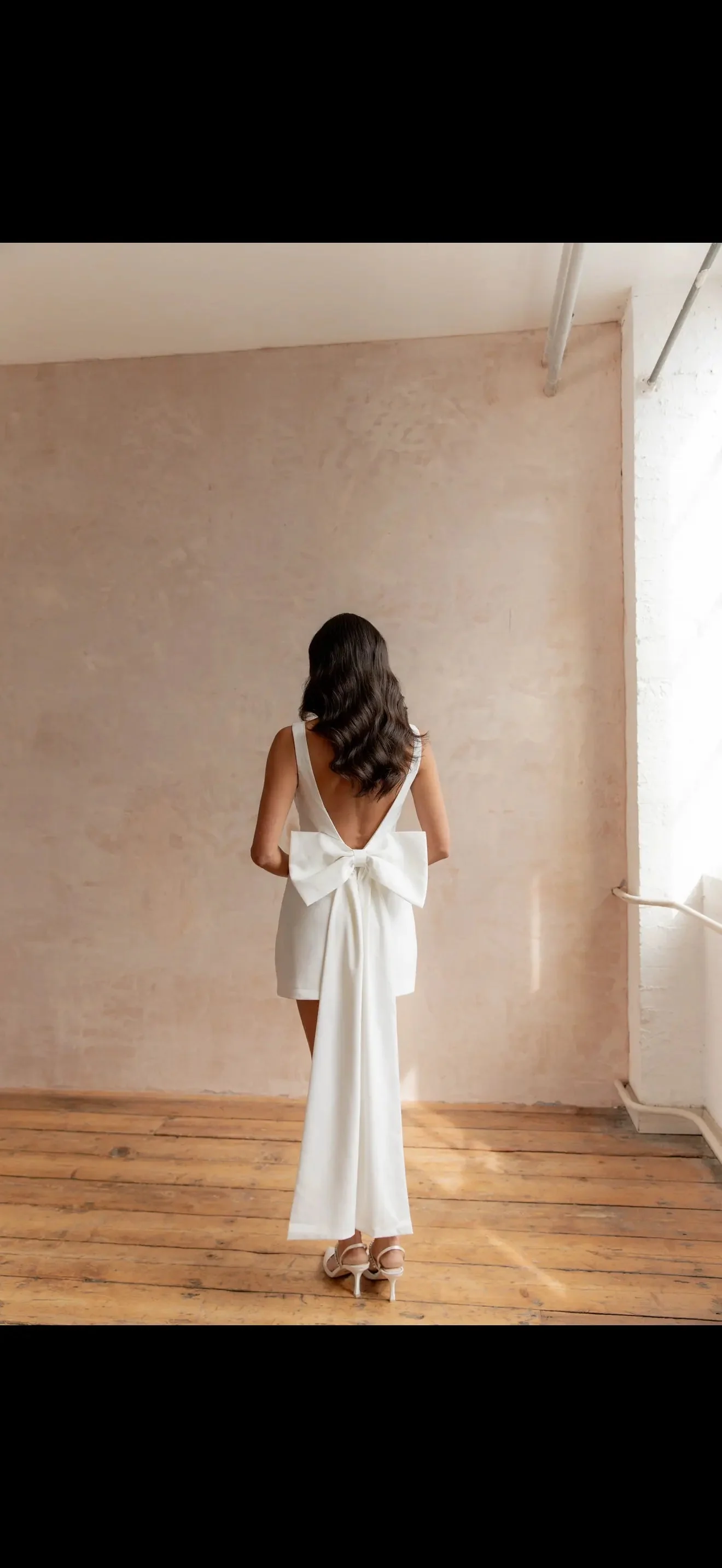 DOVE BOW DRESS WHITE - Image 22