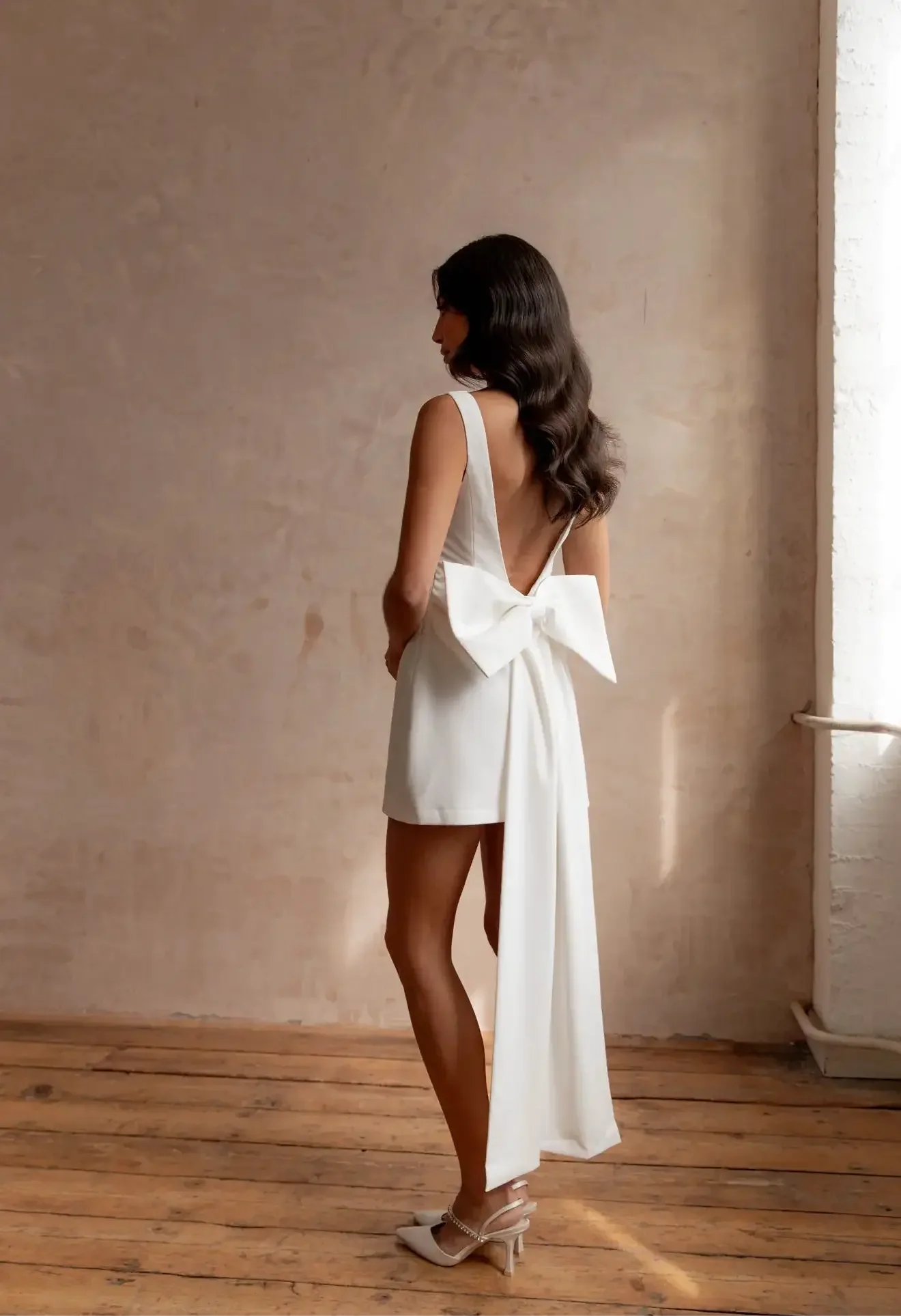 DOVE BOW DRESS WHITE - Image 23