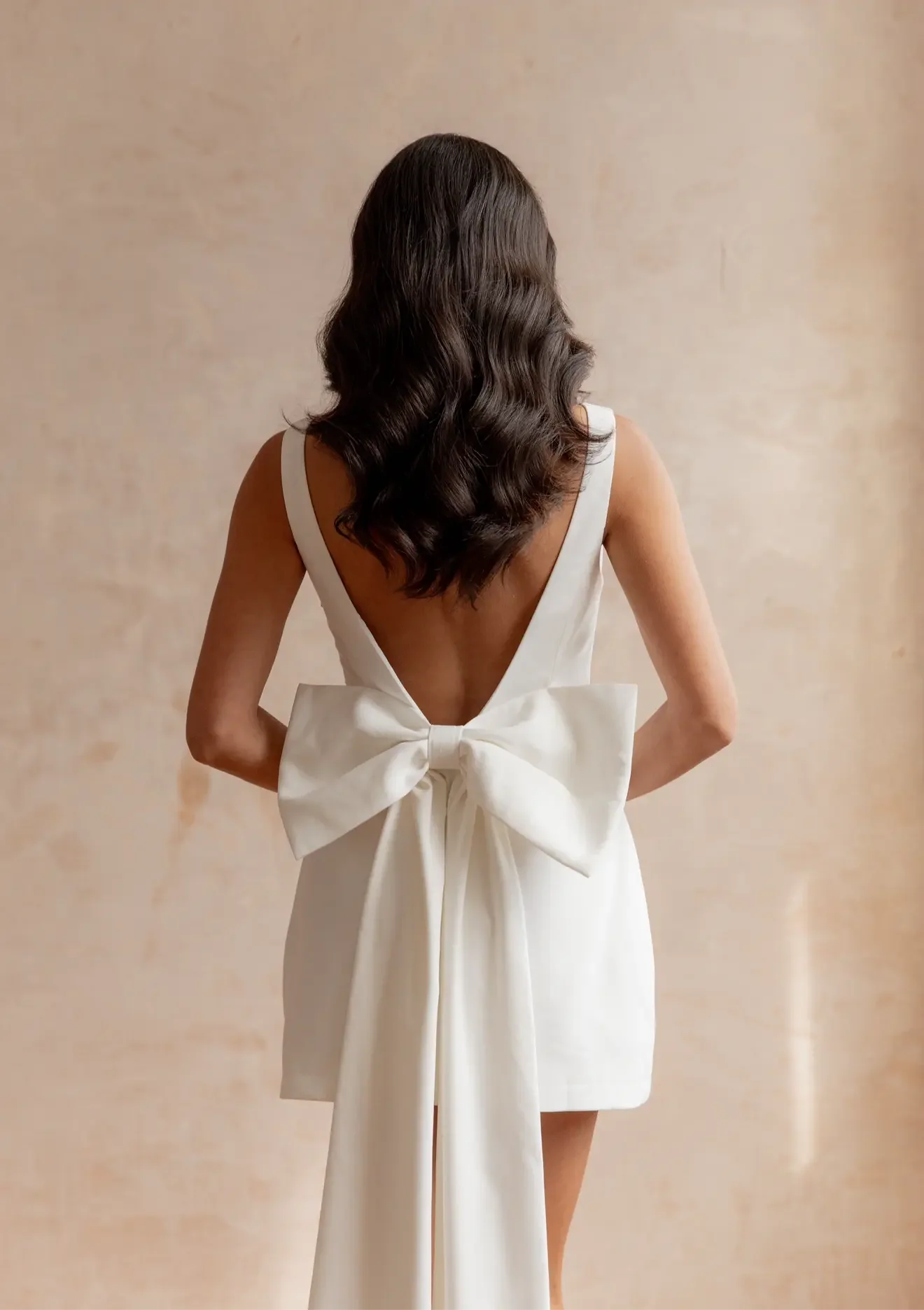 DOVE BOW DRESS WHITE - Image 3