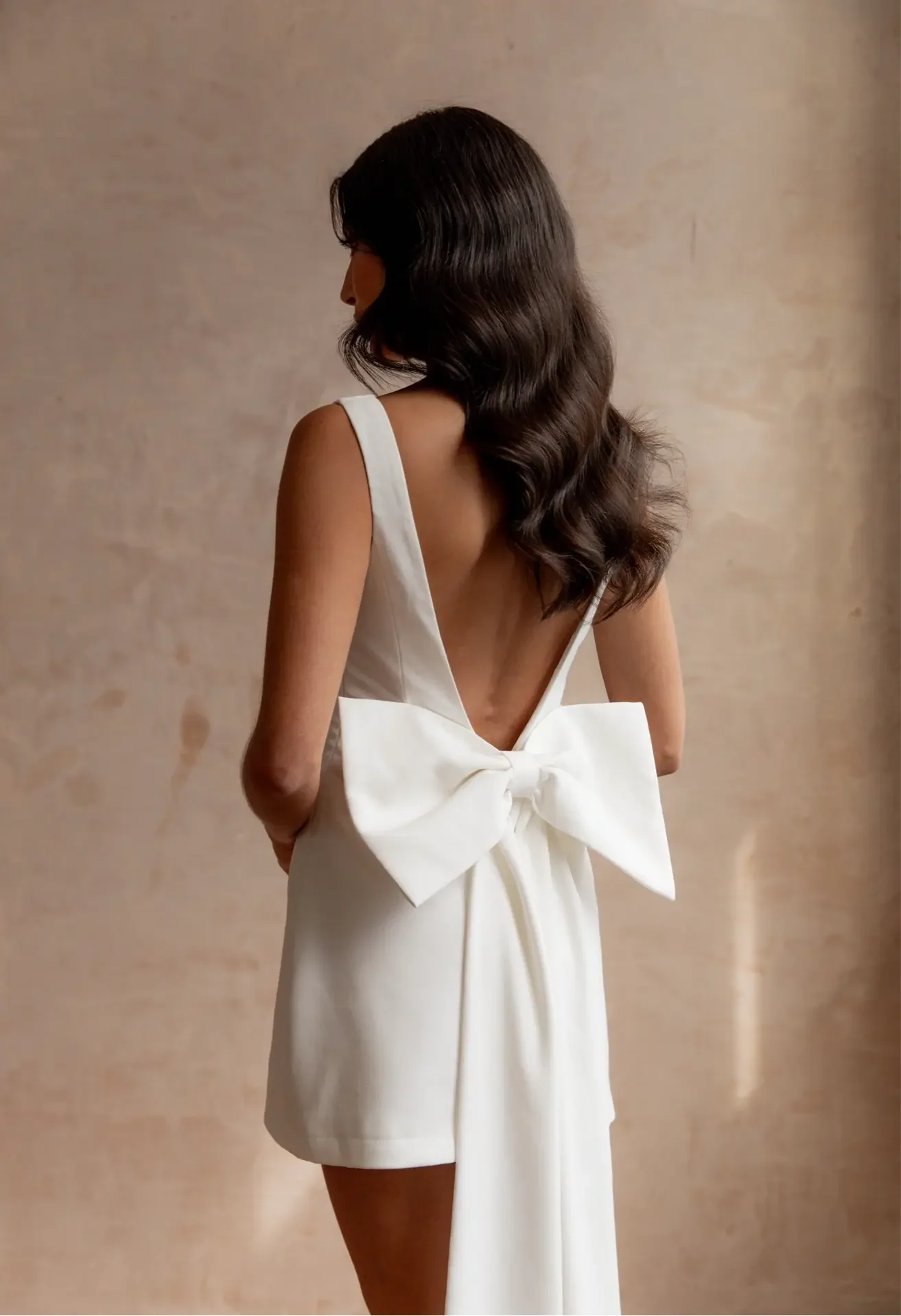 DOVE BOW DRESS WHITE - Image 8