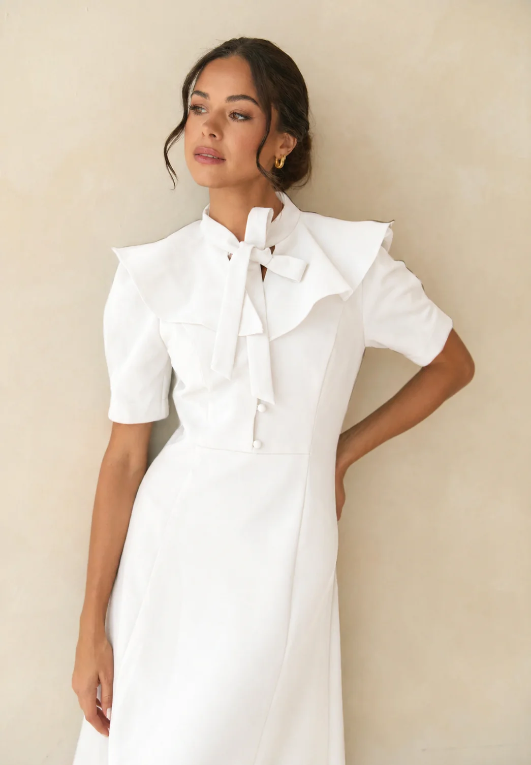 KENSINGTON DRESS WHITE - Image 3