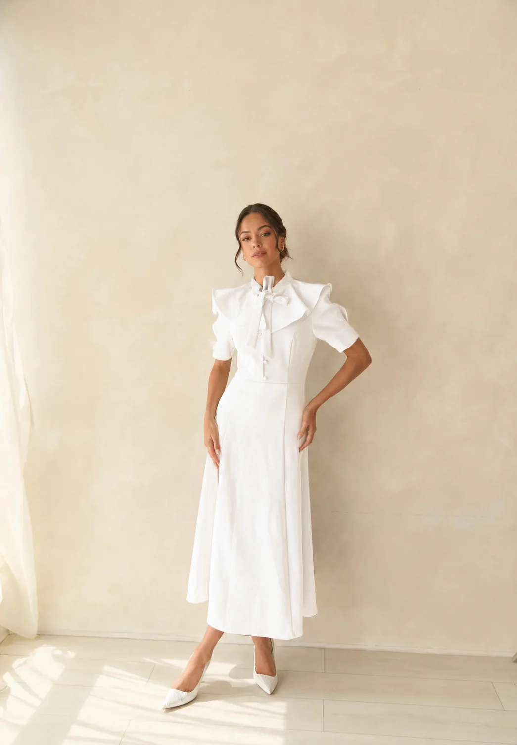 KENSINGTON DRESS WHITE - Image 4