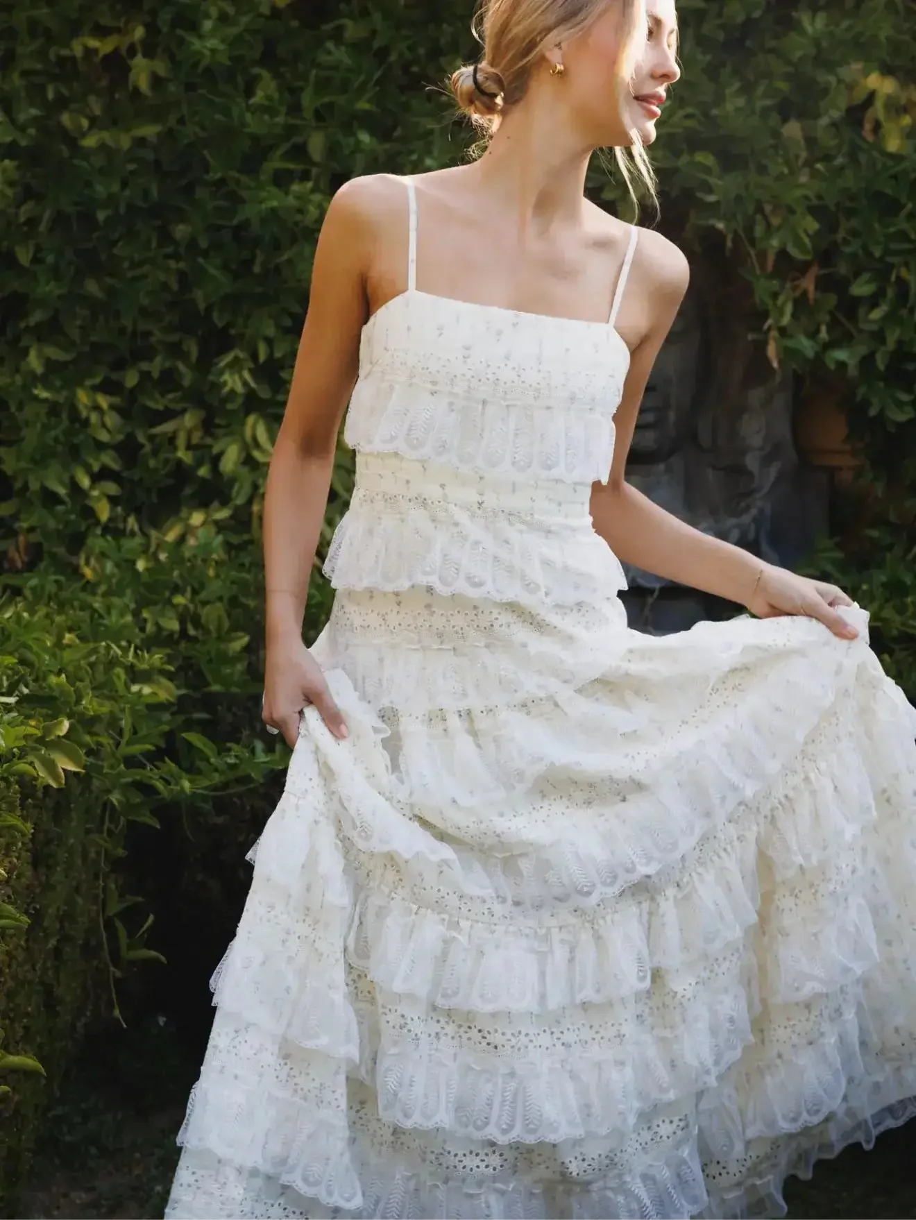 LOVETTE MAXI LACE DRESS YELLOW - Image 11
