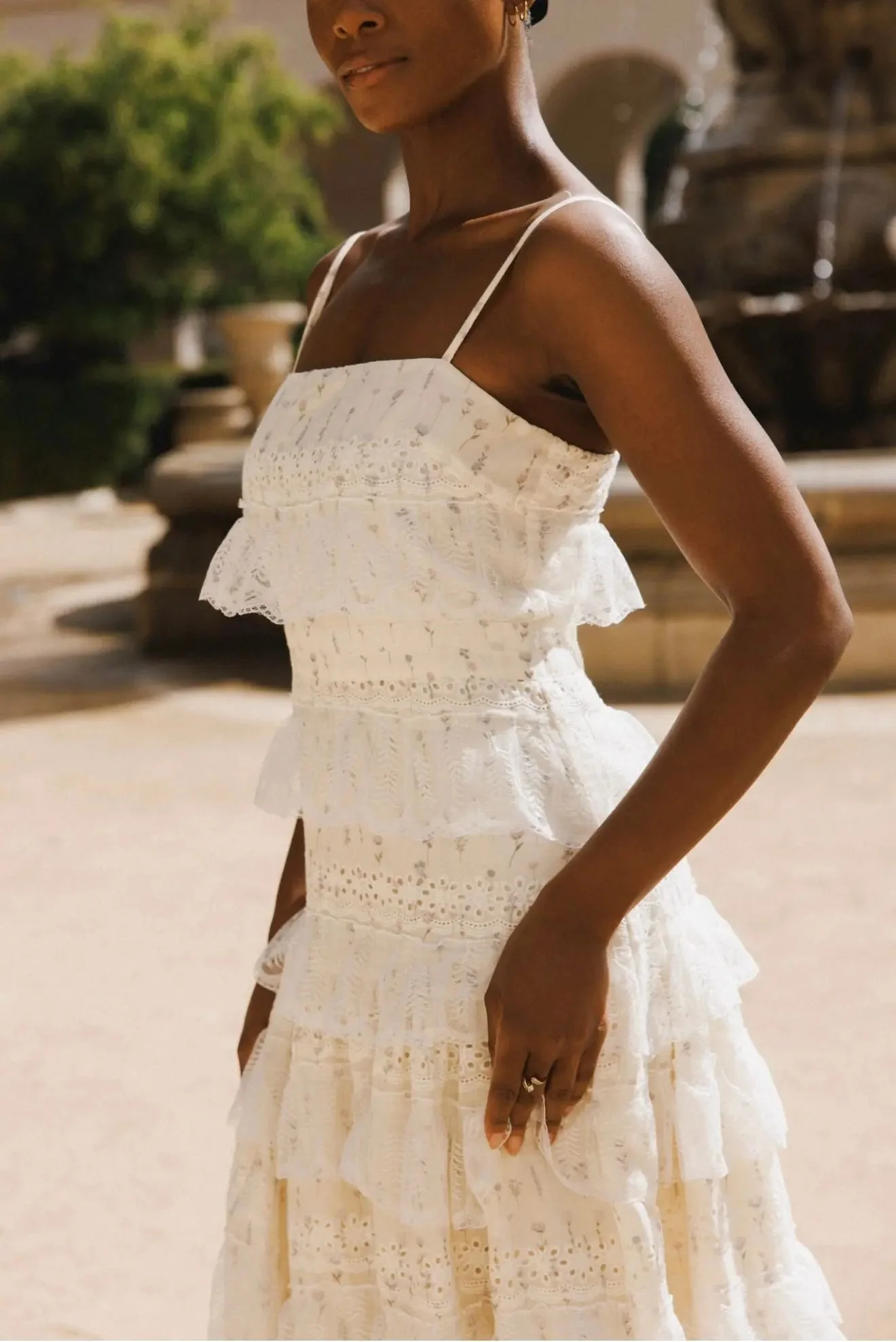 LOVETTE MAXI LACE DRESS YELLOW - Image 6